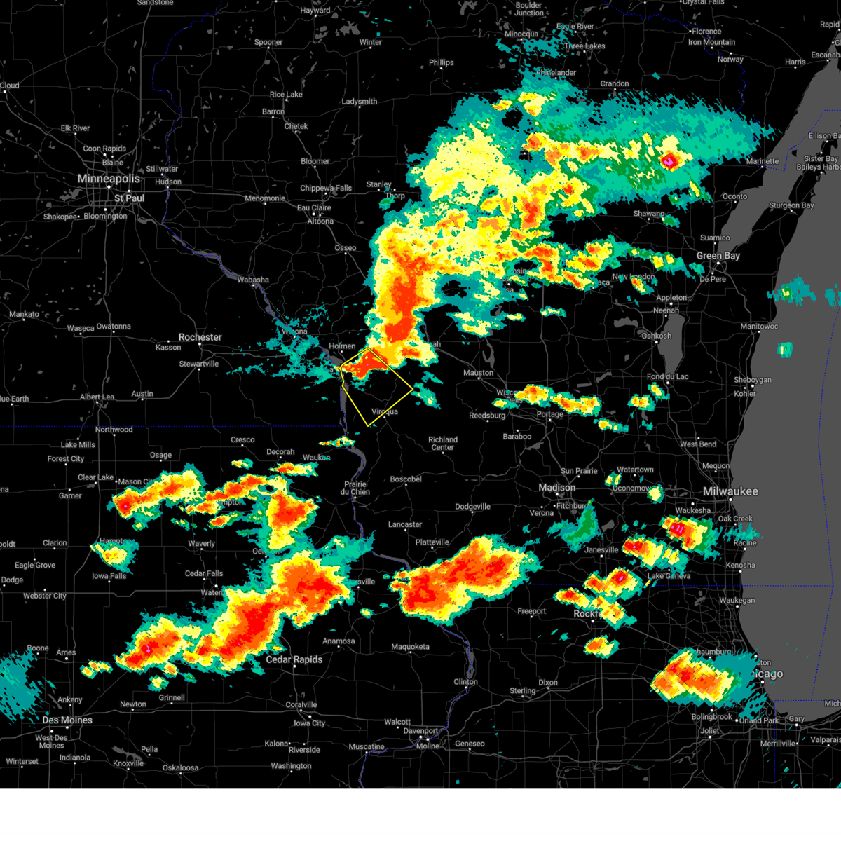 Interactive Hail Maps - Hail Map for La Crosse, WI
