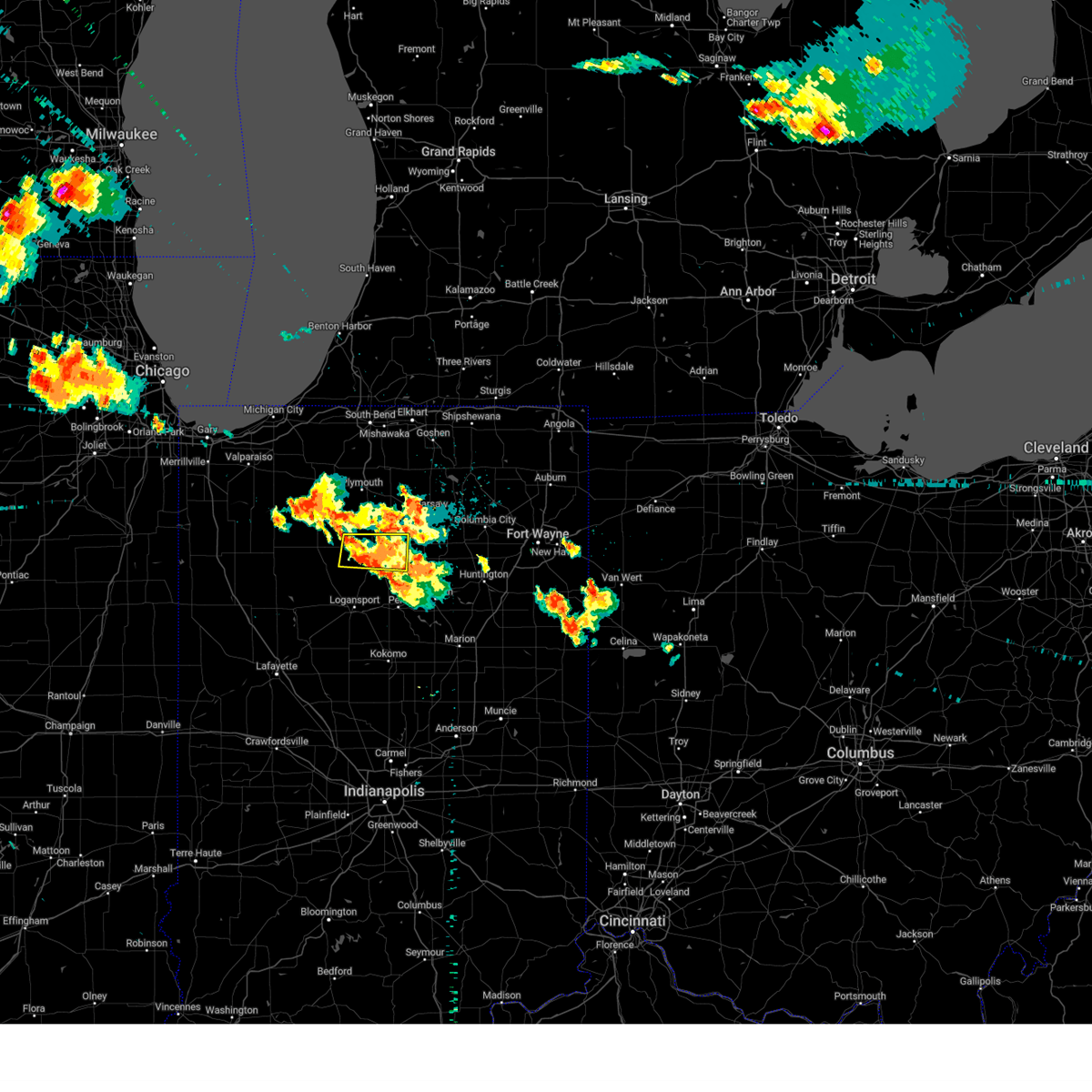 Interactive Hail Maps Hail Map for Rochester, IN