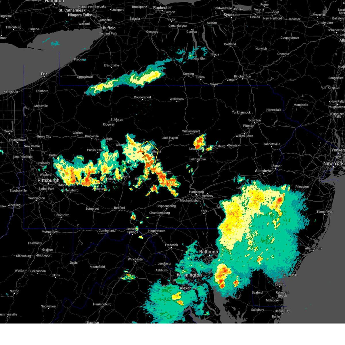 Interactive Hail Maps Hail Map for Milesburg, PA