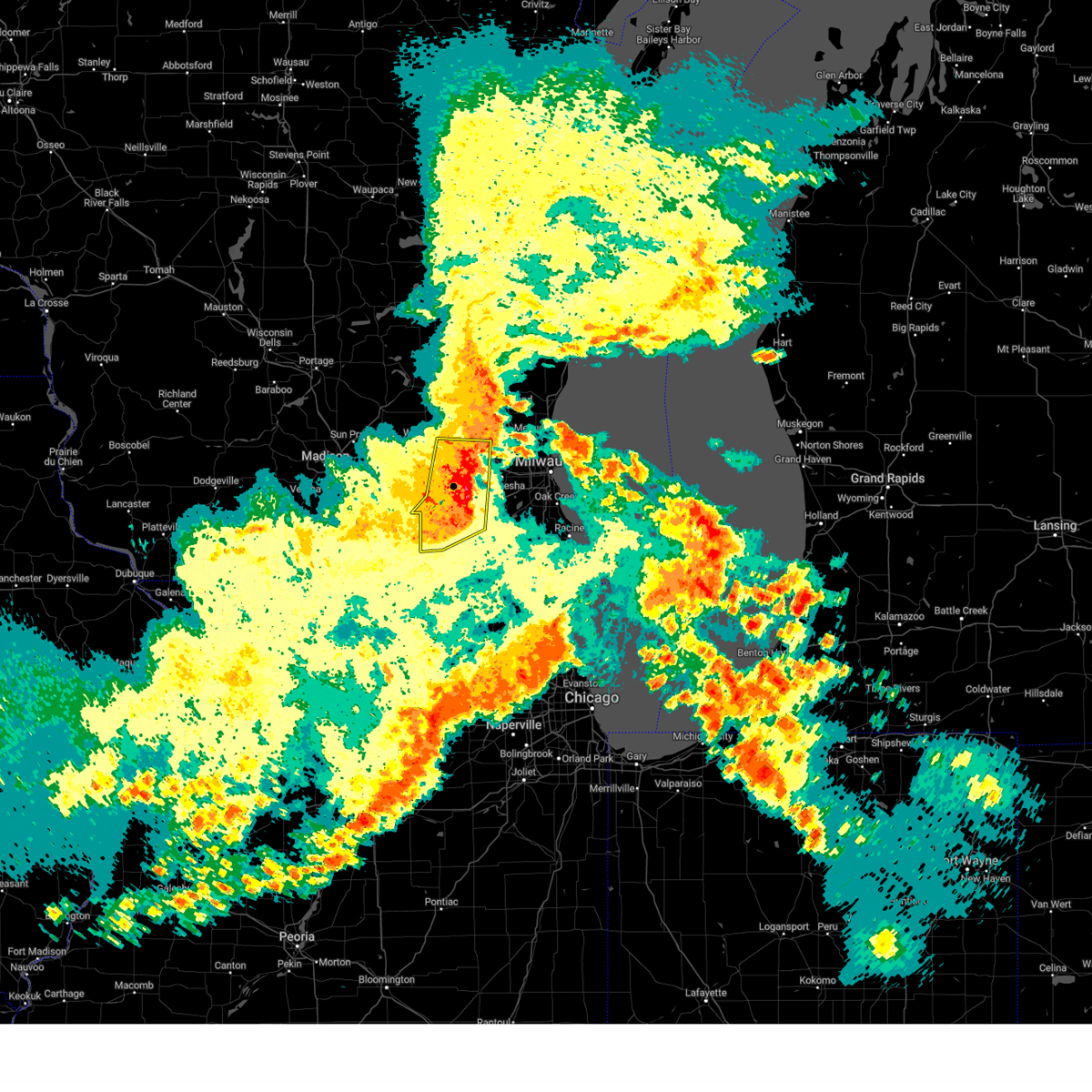 Interactive Hail Maps Hail Map for Hartland, WI