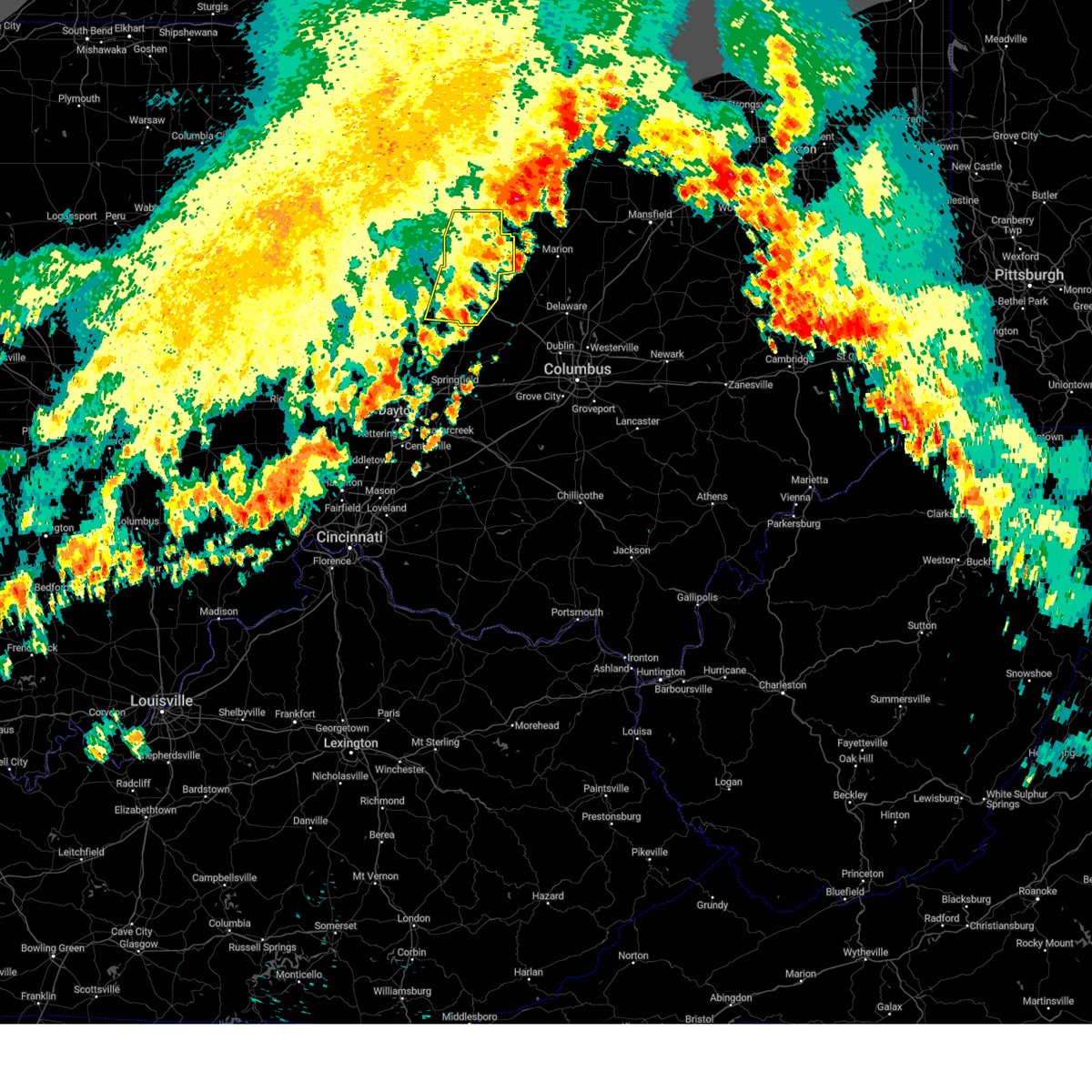 Interactive Hail Maps Hail Map for Lakeview, OH