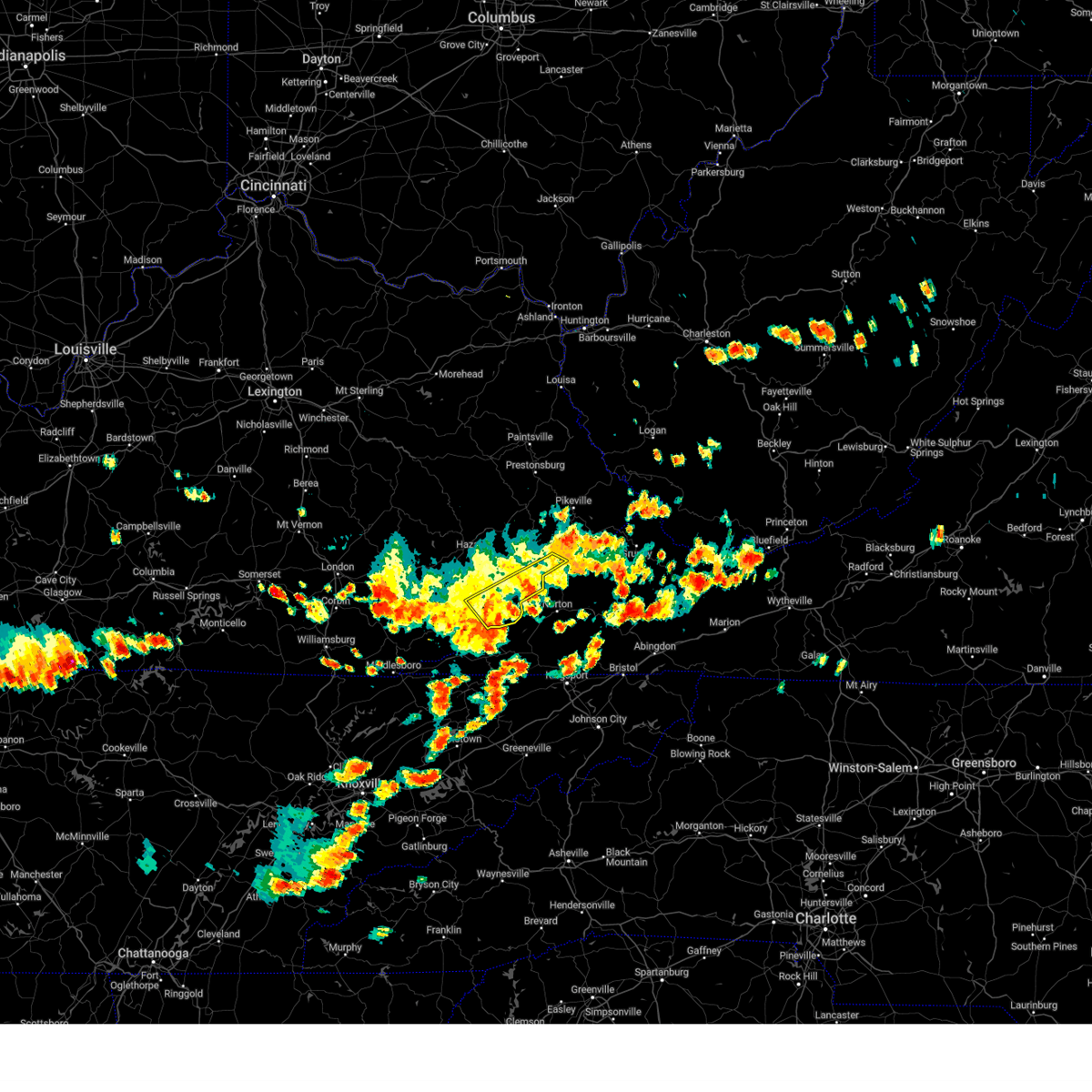 Interactive Hail Maps Hail Map for Benham, KY
