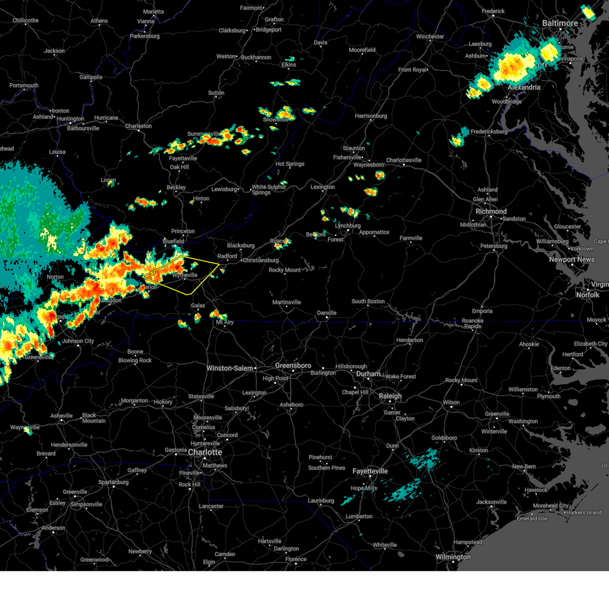 Interactive Hail Maps Hail Map for Pulaski, VA