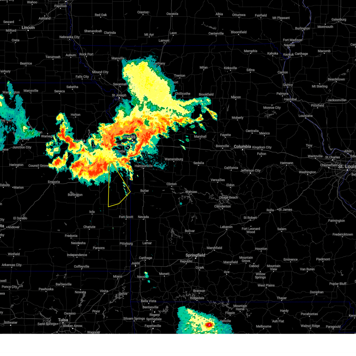 Interactive Hail Maps Hail Map for Fontana, KS