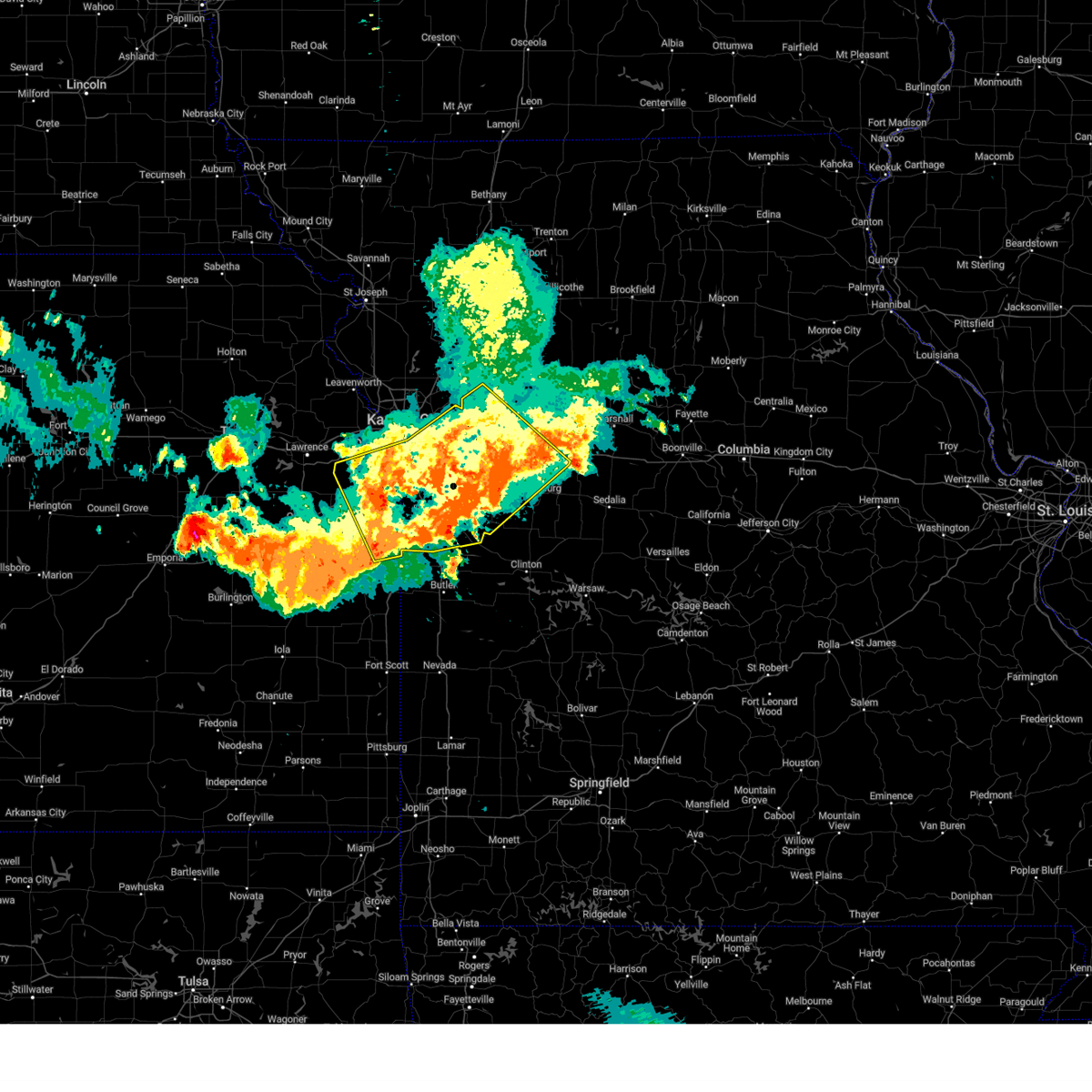 Interactive Hail Maps Hail Map for Overland Park, KS