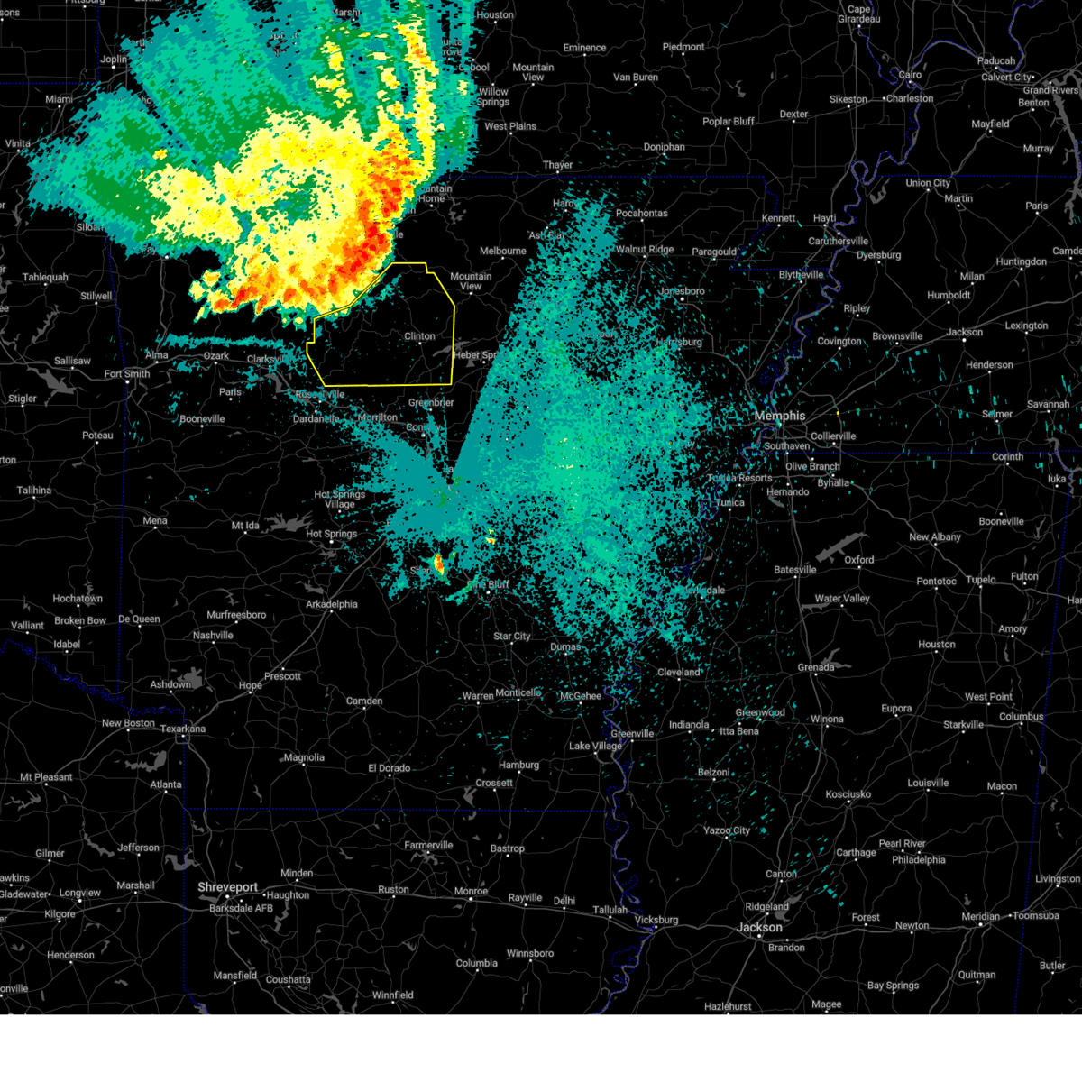 Interactive Hail Maps Hail Map for Hector, AR