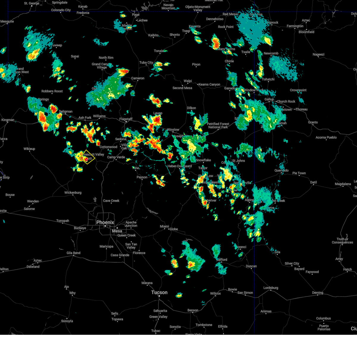 Interactive Hail Maps Hail Map for Prescott, AZ