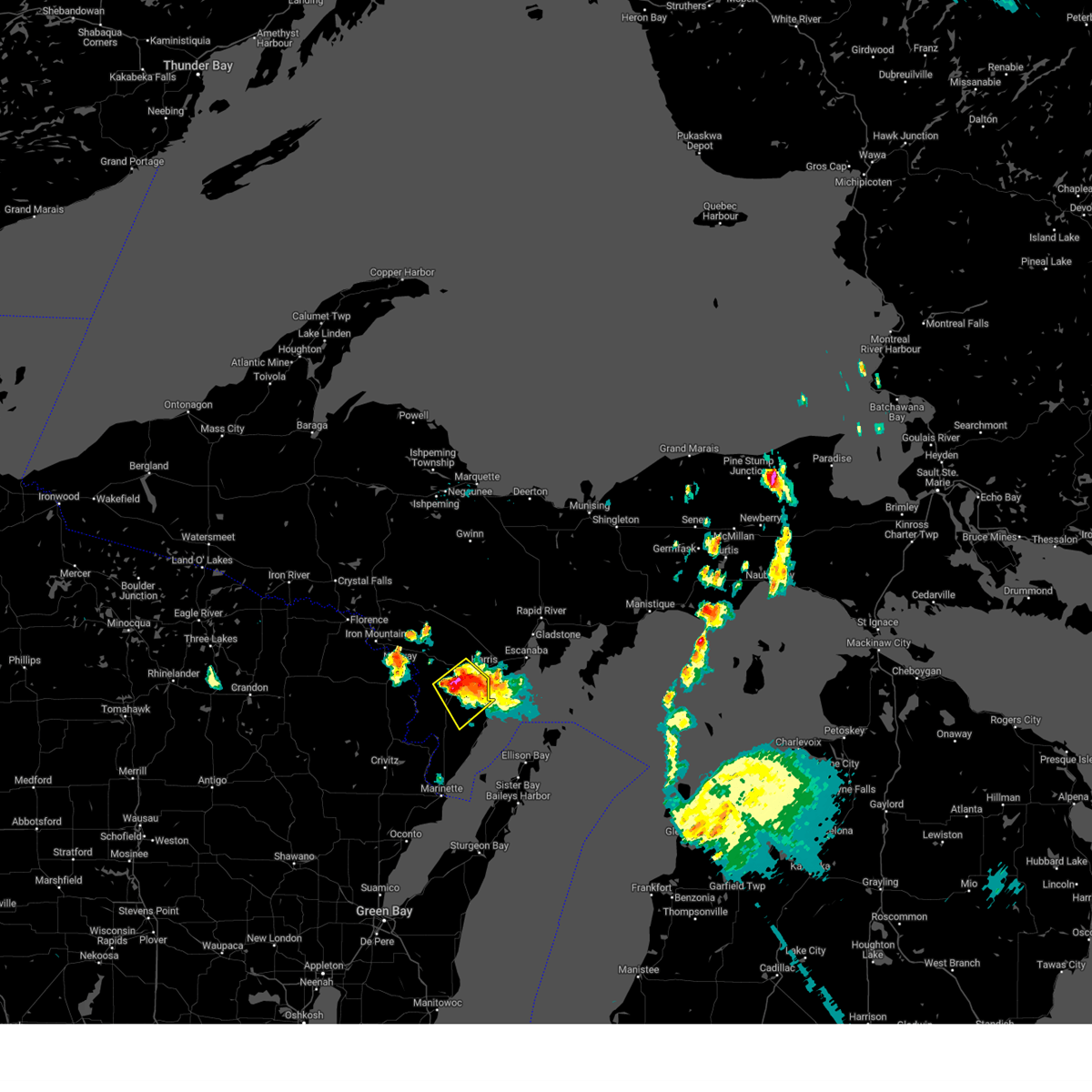 Interactive Hail Maps Hail Map for Carney, MI