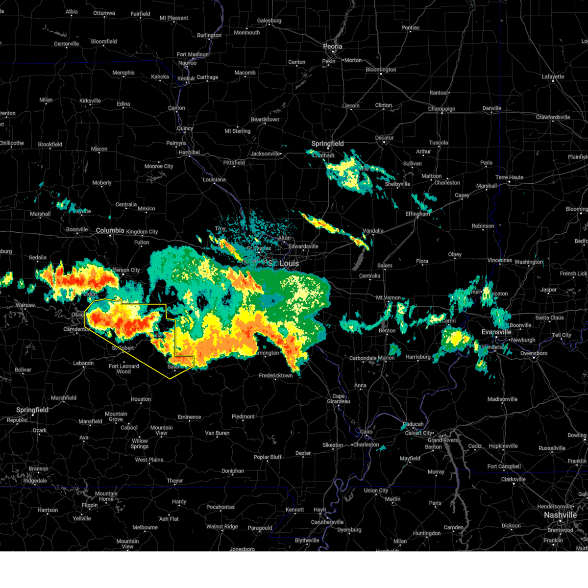 Interactive Hail Maps Hail Map for Lake Ozark, MO