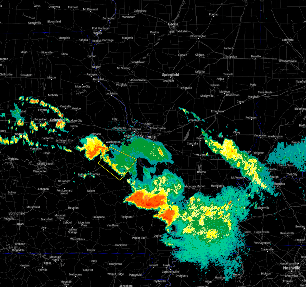 Interactive Hail Maps Hail Map for Potosi, MO