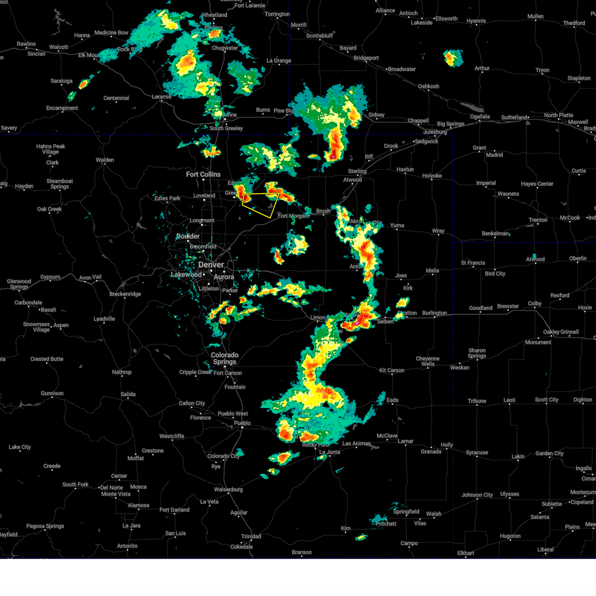 Interactive Hail Maps Hail Map for Kersey, CO