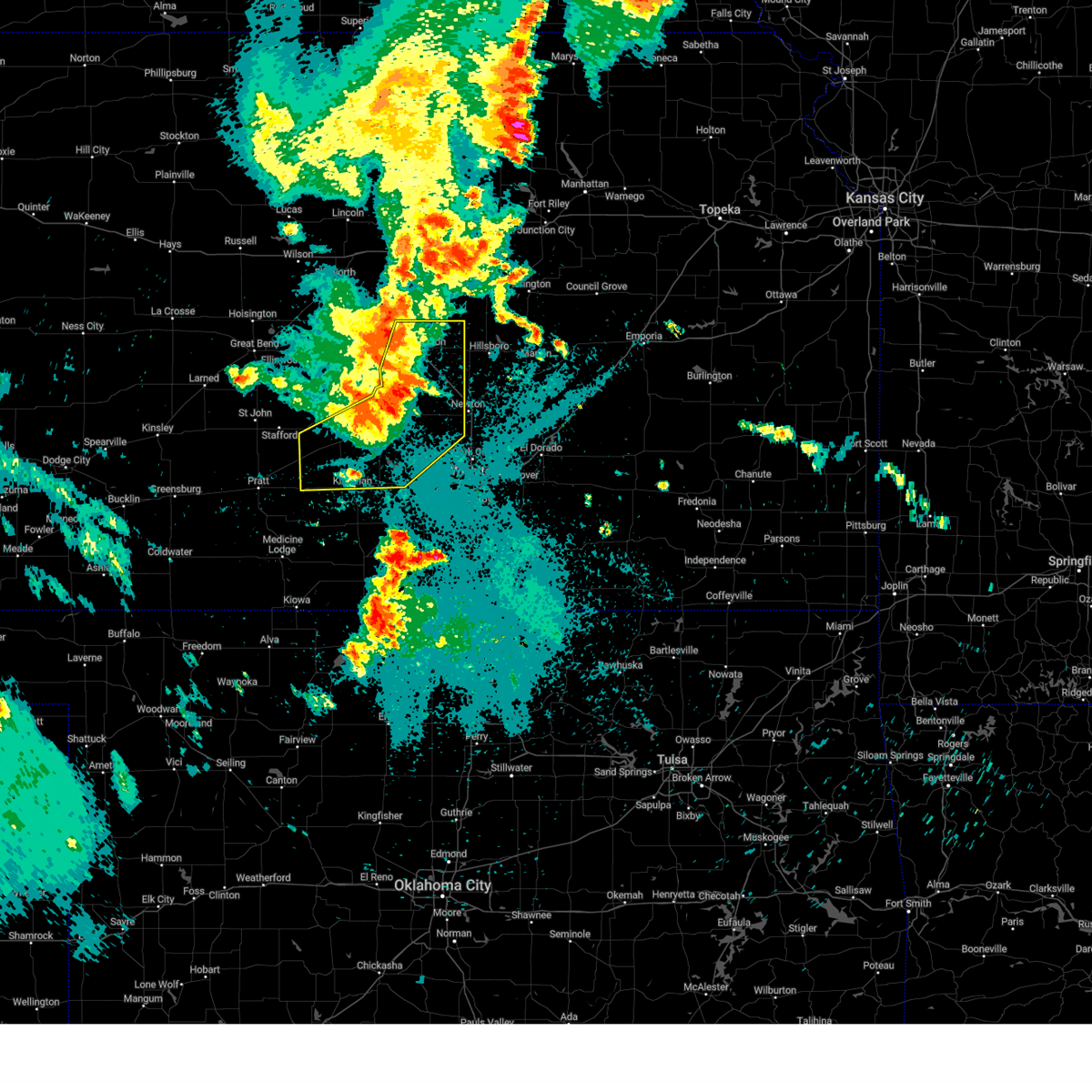 Interactive Hail Maps Hail Map for Cunningham, KS