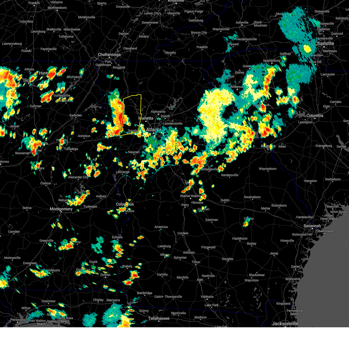 Interactive Hail Maps Hail Map for Acworth, GA