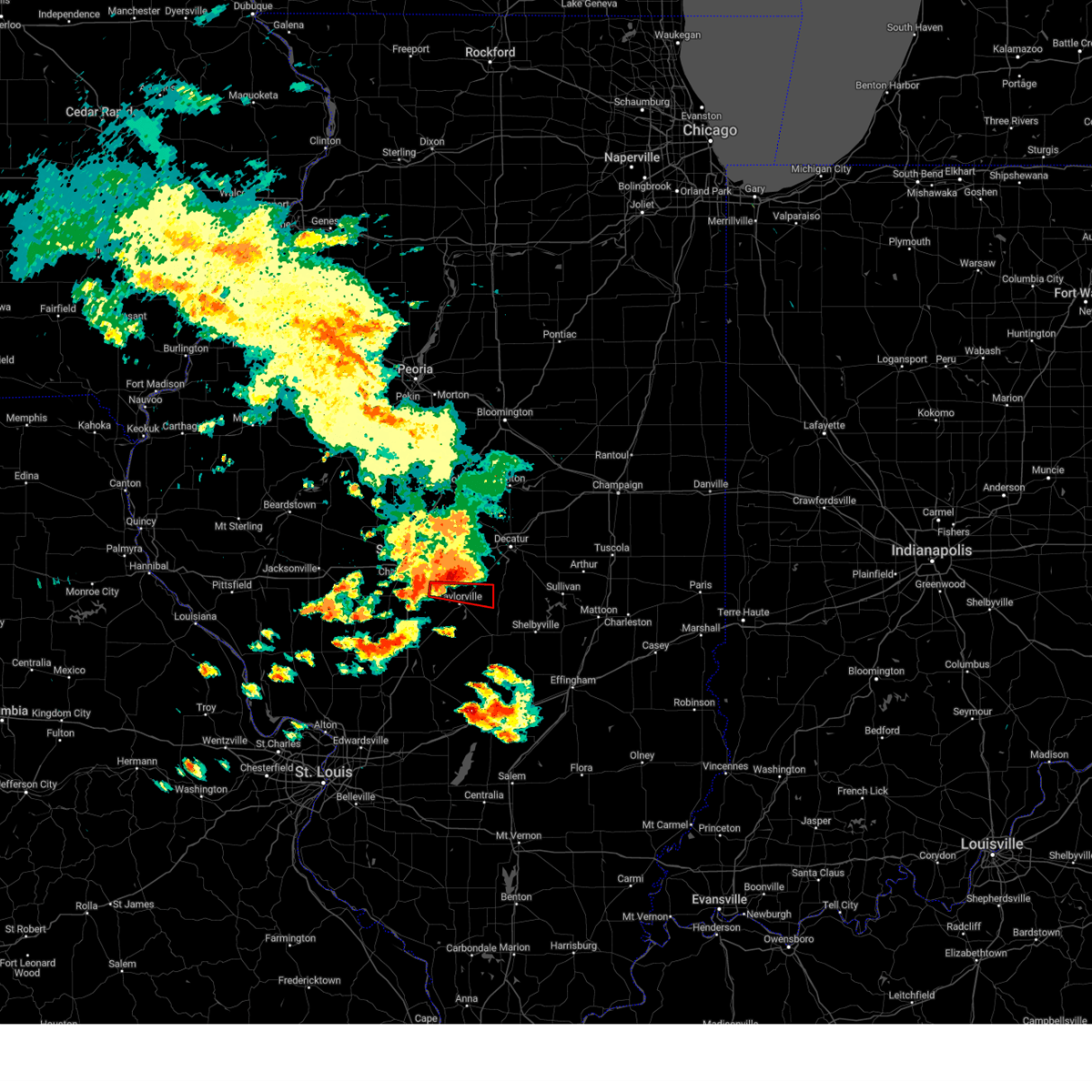 Interactive Hail Maps Hail Map for Tovey, IL