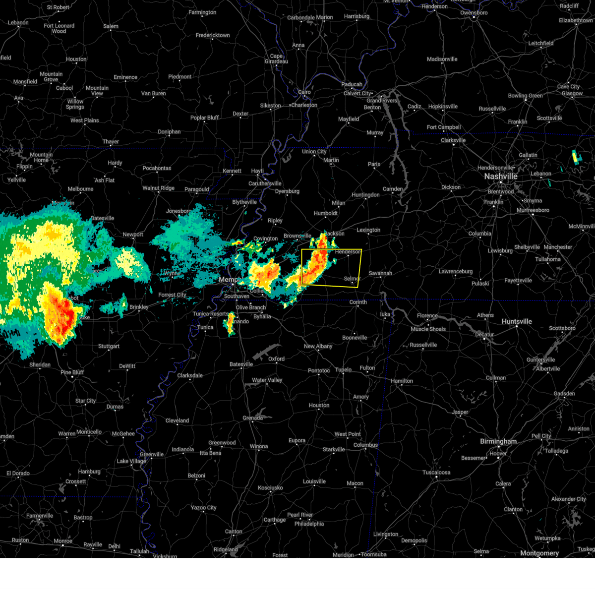 Interactive Hail Maps Hail Map for Whiteville, TN