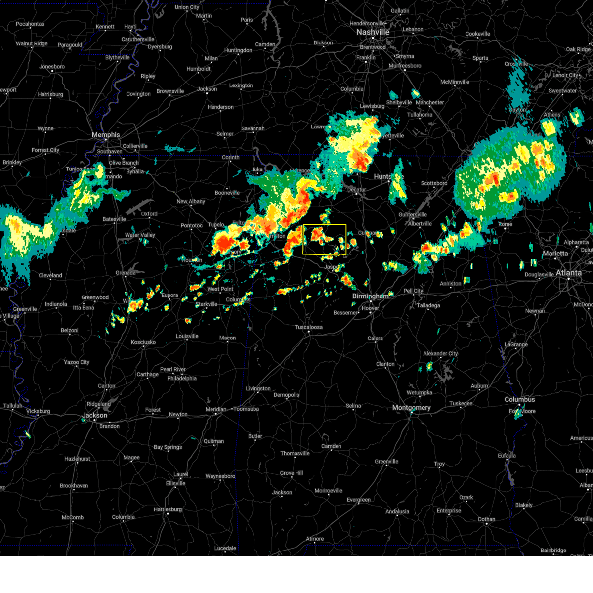 Interactive Hail Maps Hail Map for Haleyville, AL