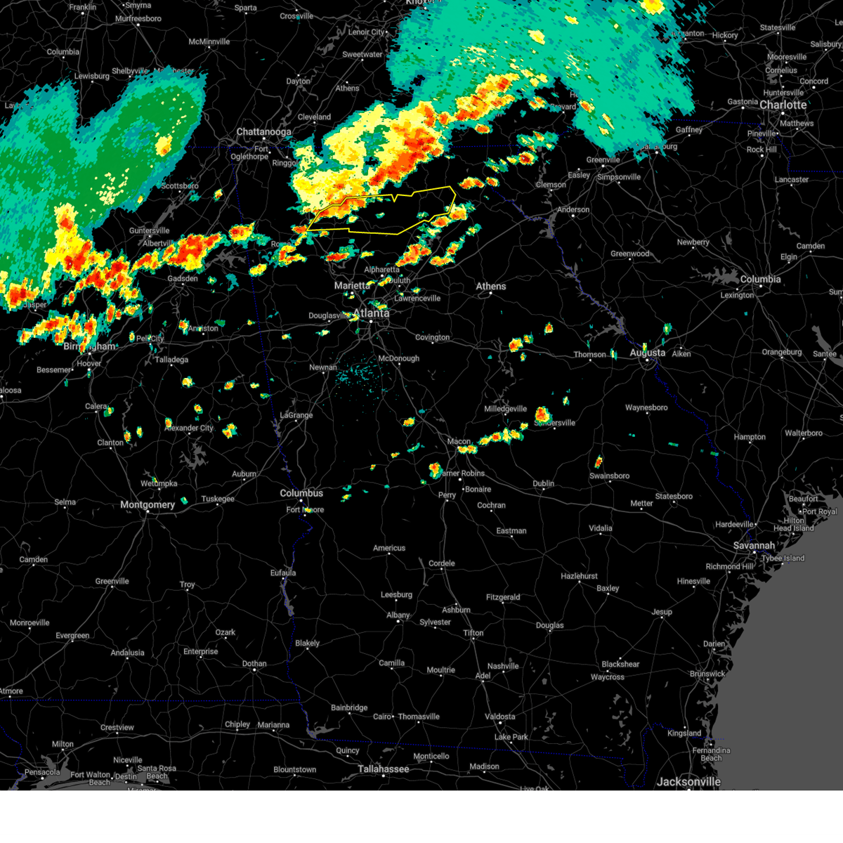 Interactive Hail Maps Hail Map for Dawsonville, GA