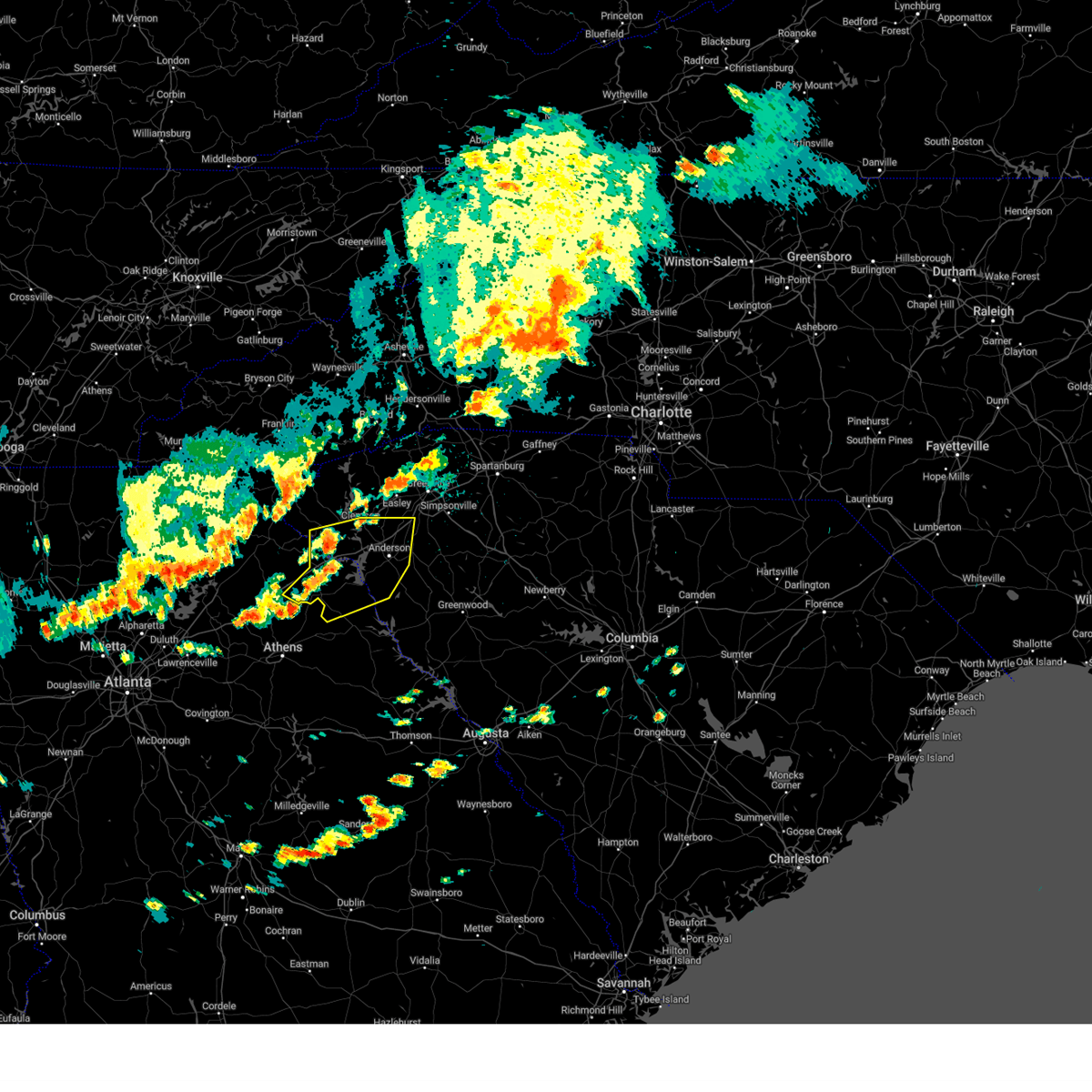 Interactive Hail Maps Hail Map for Williamston, SC