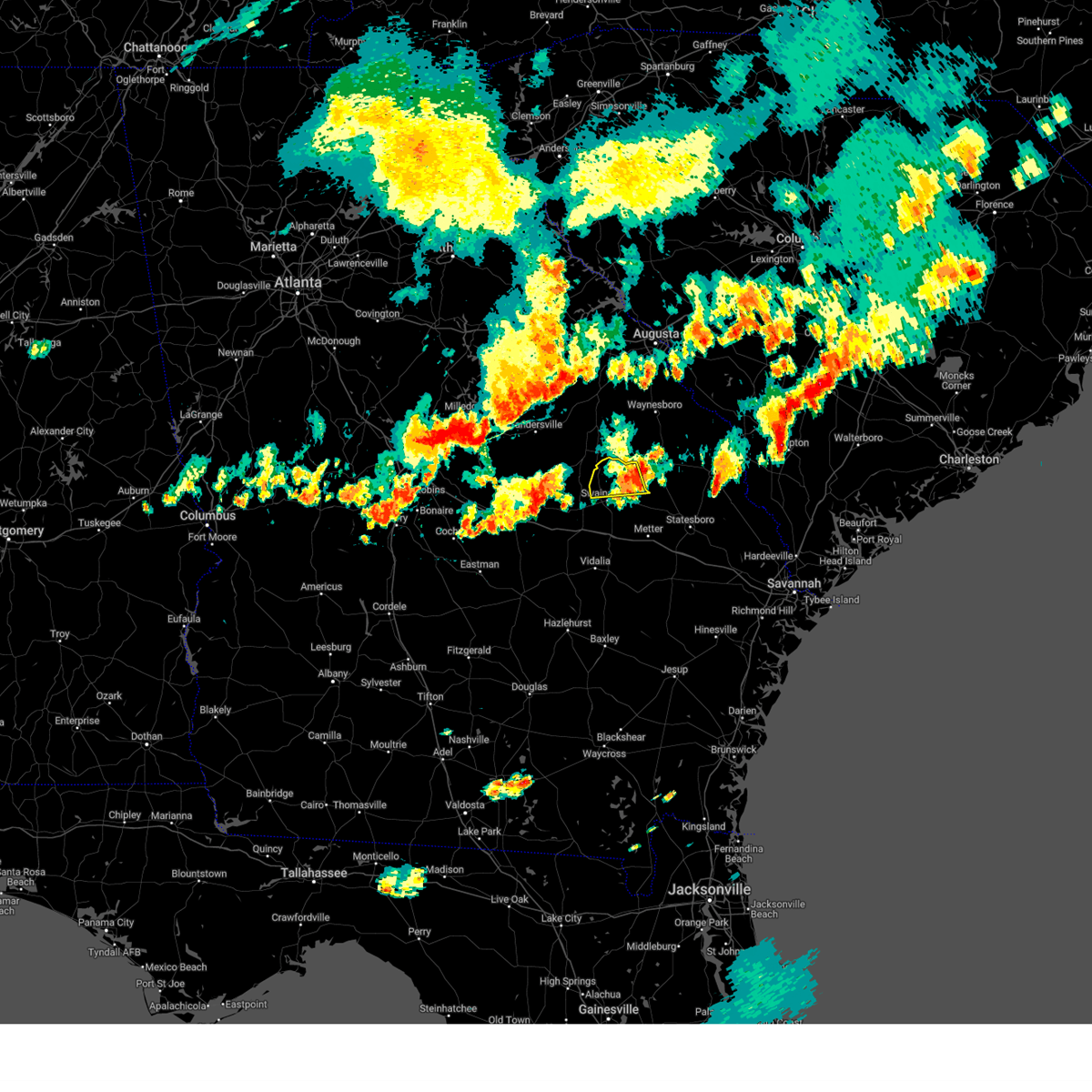 Interactive Hail Maps Hail Map for Midville, GA