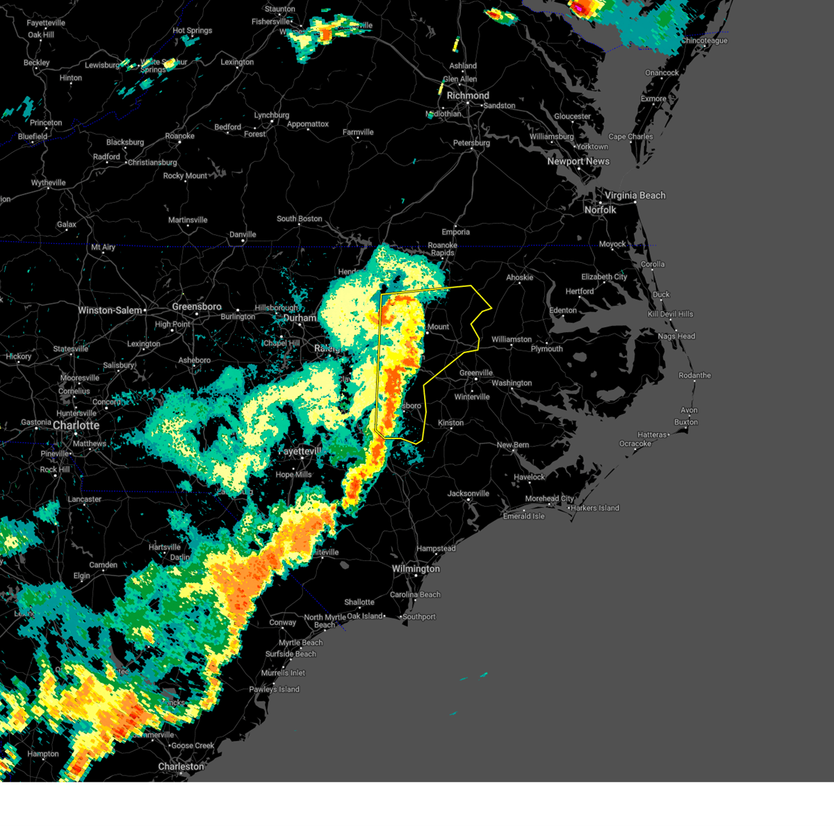 Interactive Hail Maps Hail Map for Fremont, NC