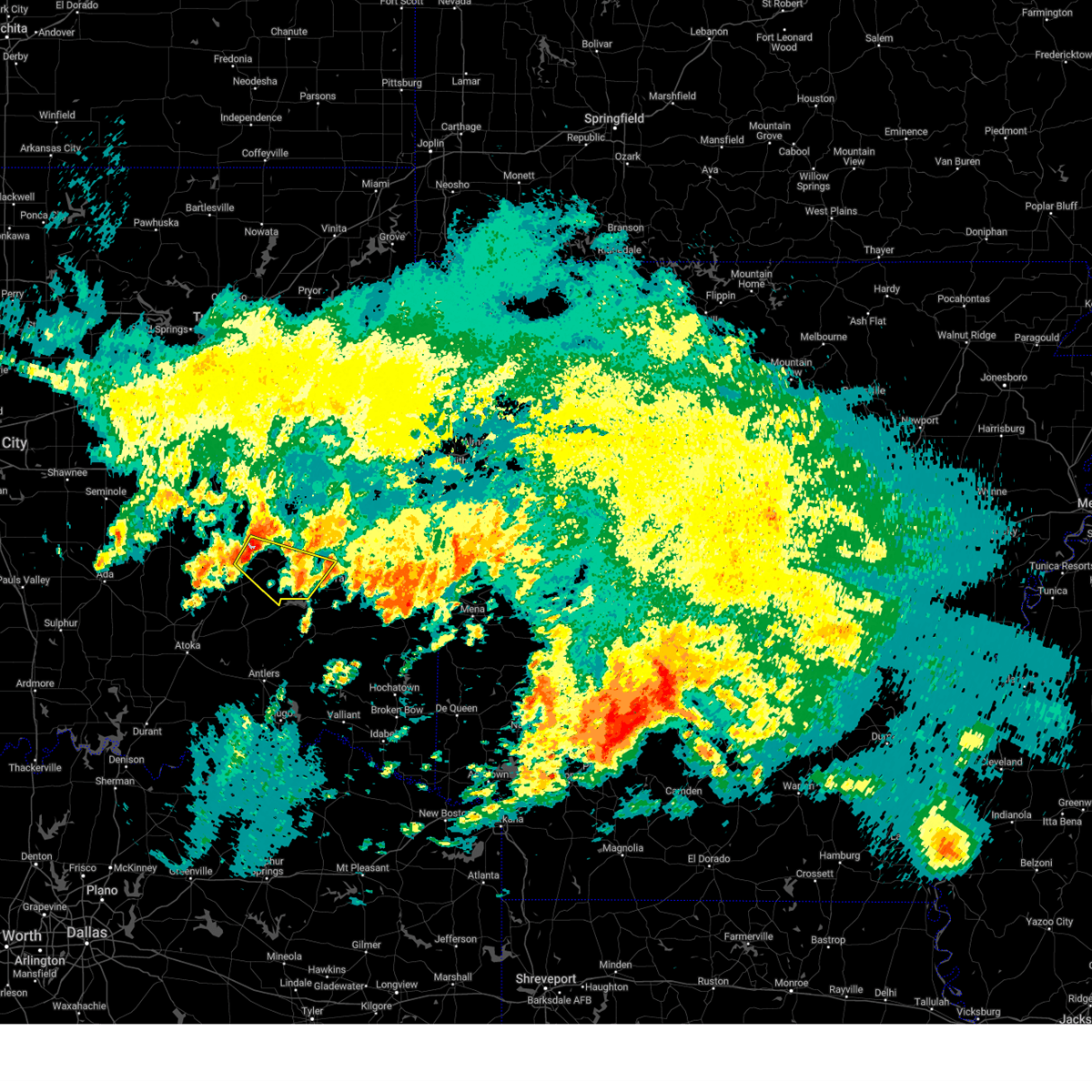 Interactive Hail Maps Hail Map for Krebs, OK