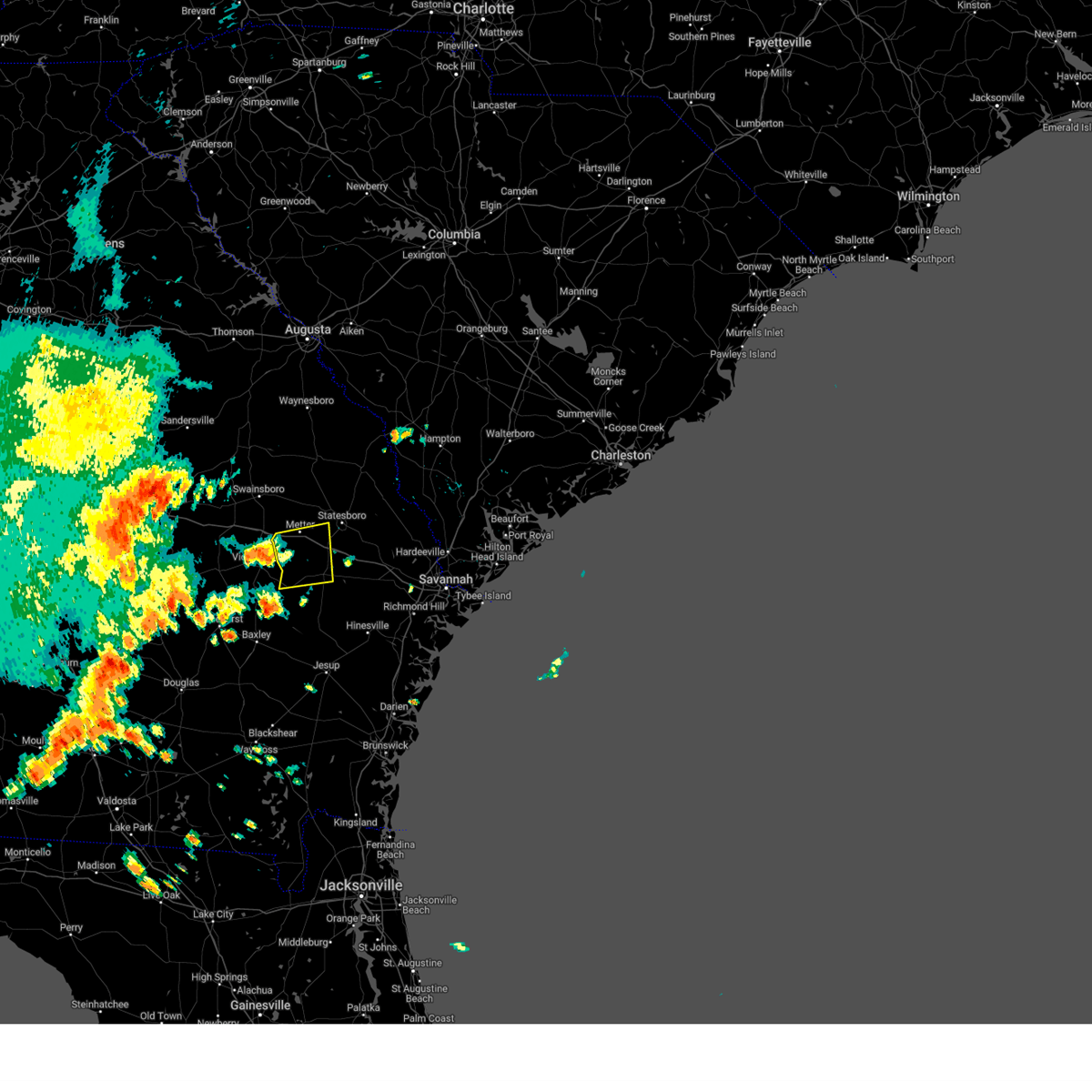 Interactive Hail Maps Hail Map for Claxton, GA