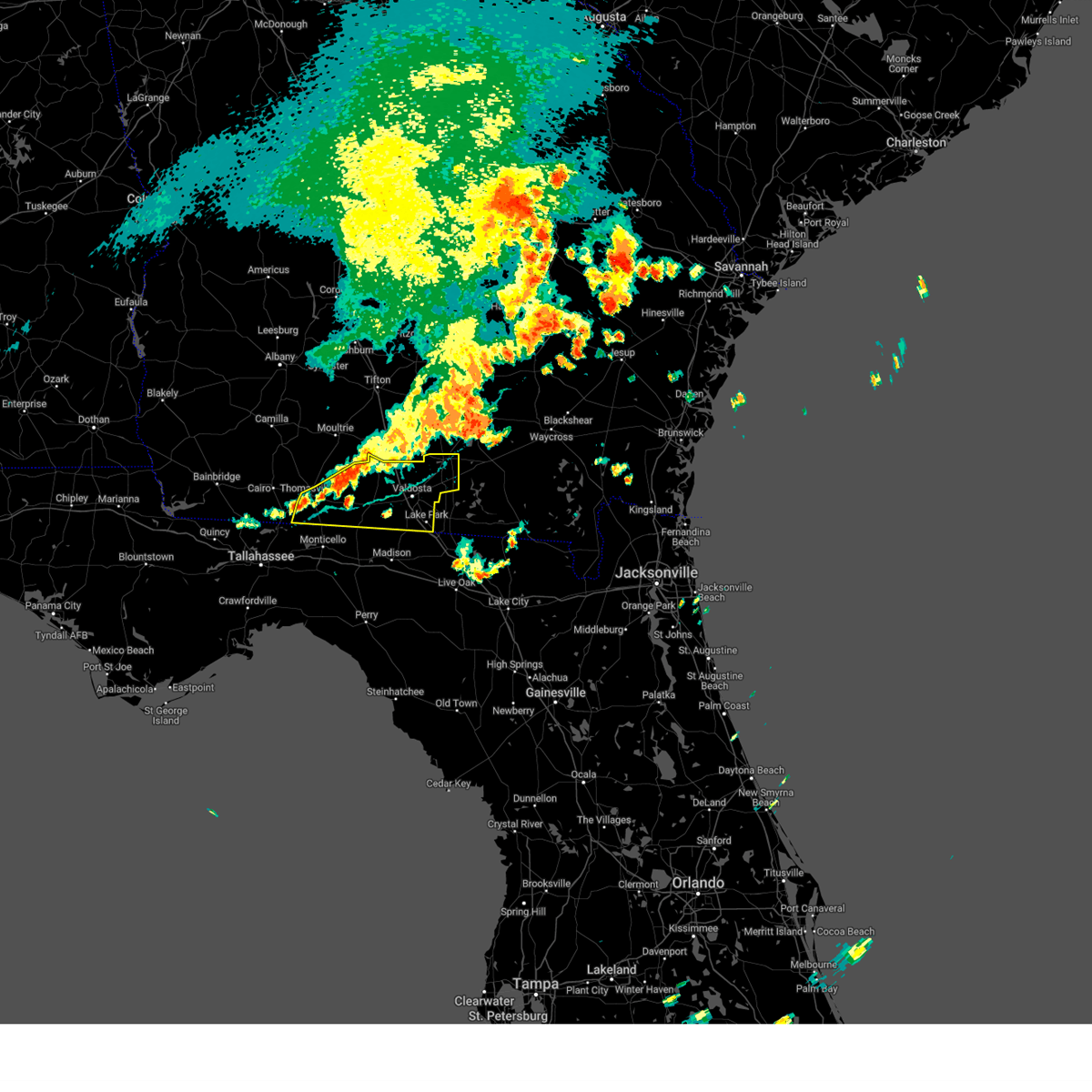 Interactive Hail Maps Hail Map for Valdosta, GA