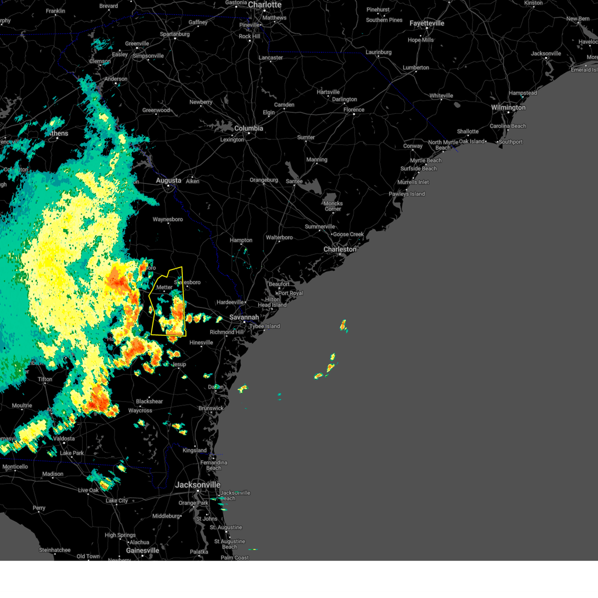 Interactive Hail Maps Hail Map for Glennville, GA