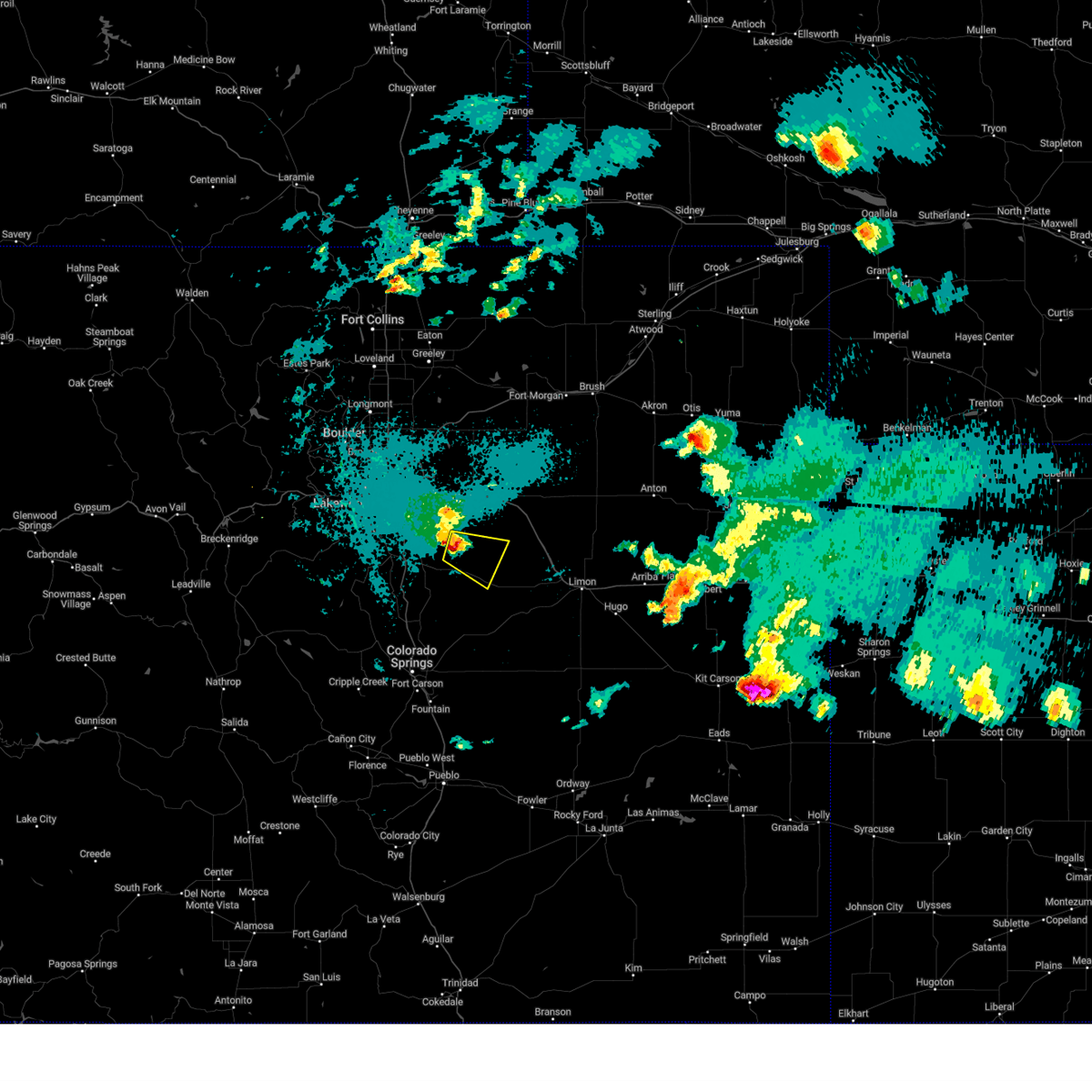 Interactive Hail Maps Hail Map for Kiowa, CO