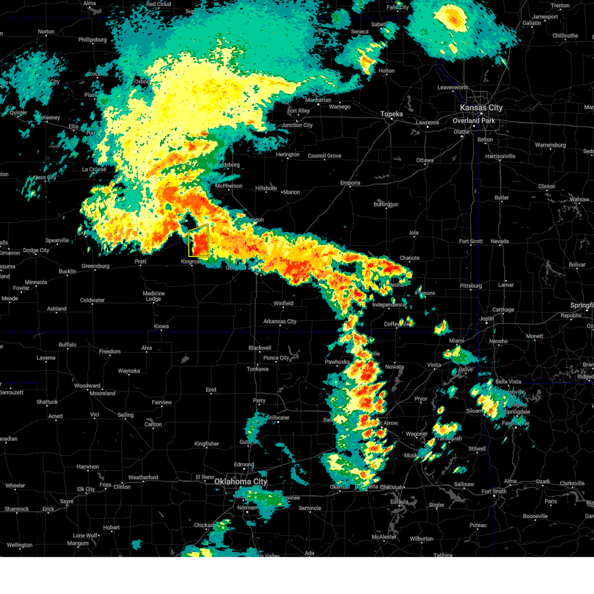 Interactive Hail Maps Hail Map for Pretty Prairie, KS