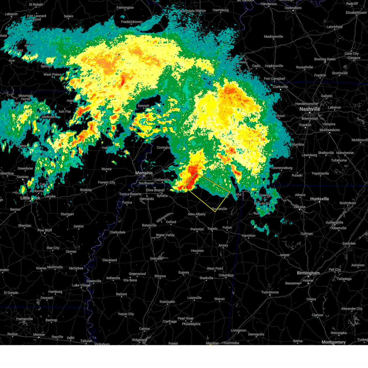 Interactive Hail Maps Hail Map for Saulsbury, TN