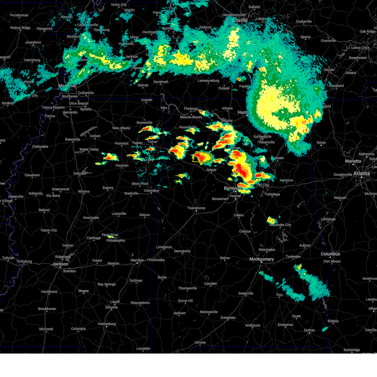 Interactive Hail Maps Hail Map for Nauvoo, AL