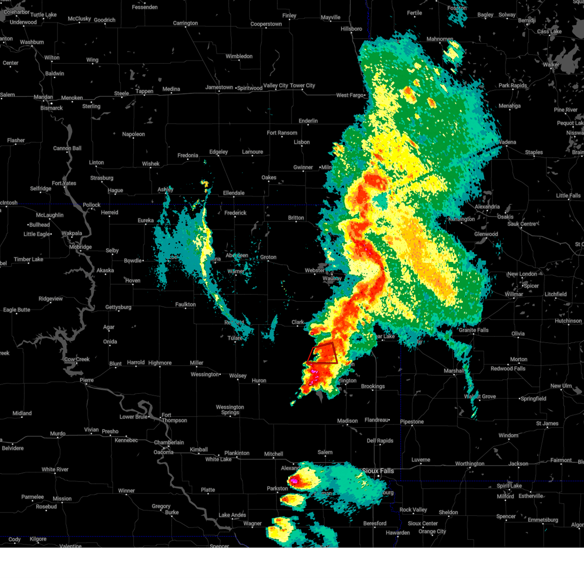 Interactive Hail Maps Hail Map for Vienna, SD