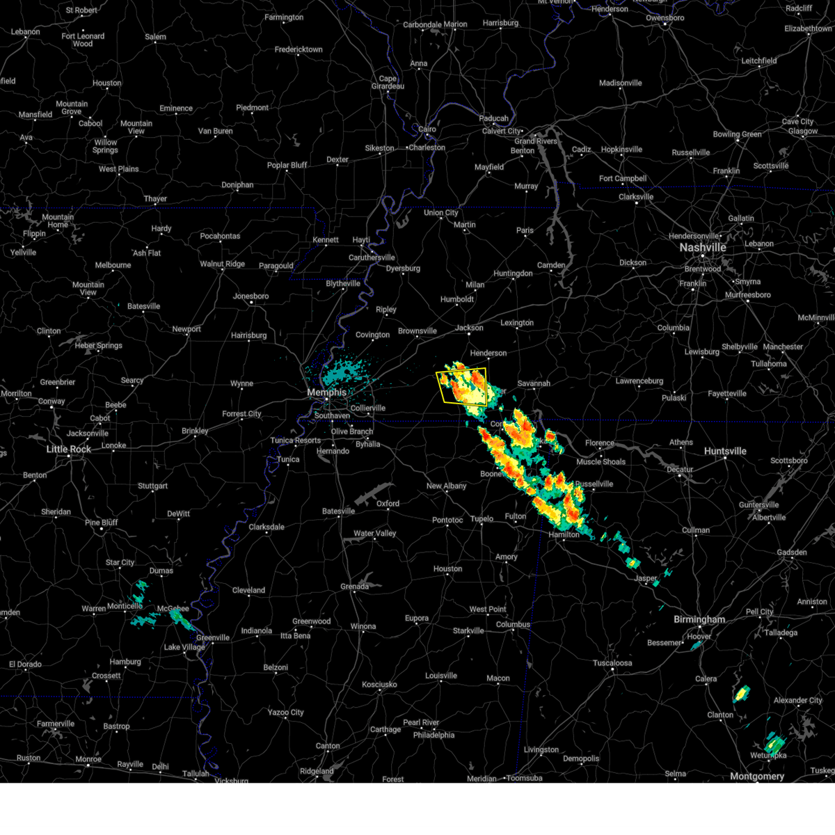 Interactive Hail Maps Hail Map for Toone, TN