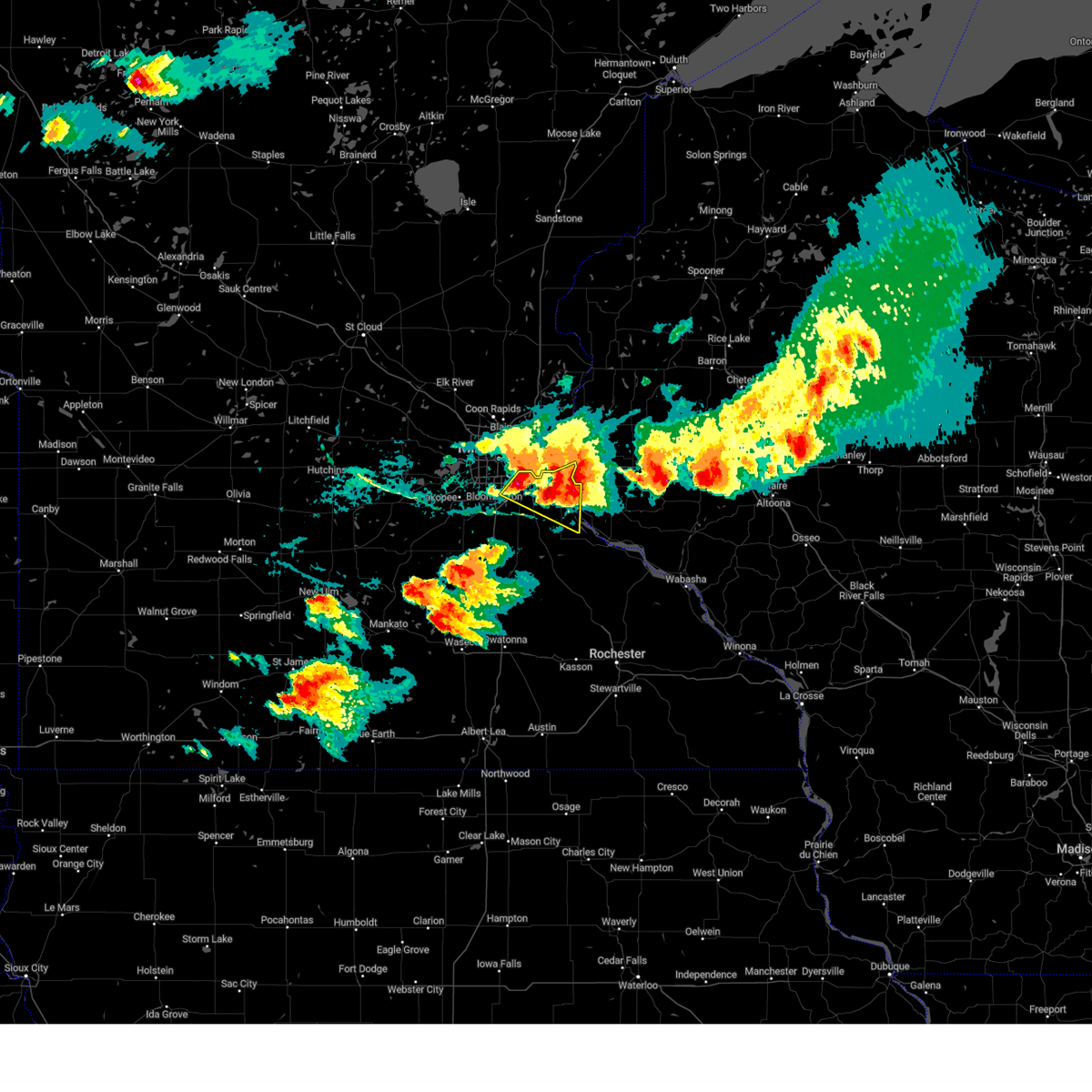 Interactive Hail Maps Hail Map for St. Paul, MN