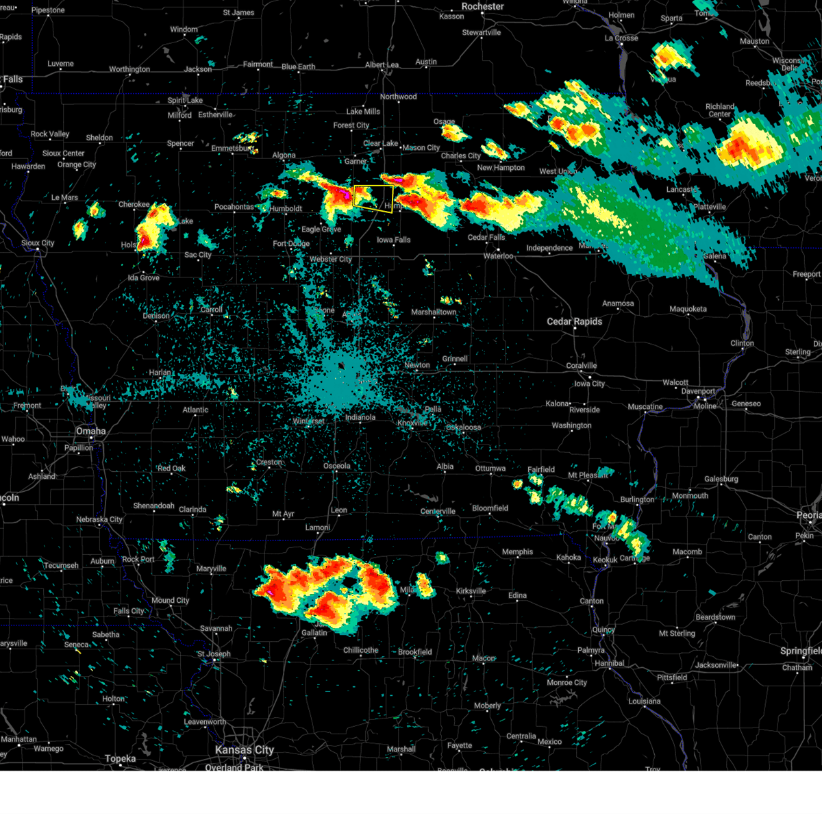 Interactive Hail Maps Hail Map for Belmond, IA
