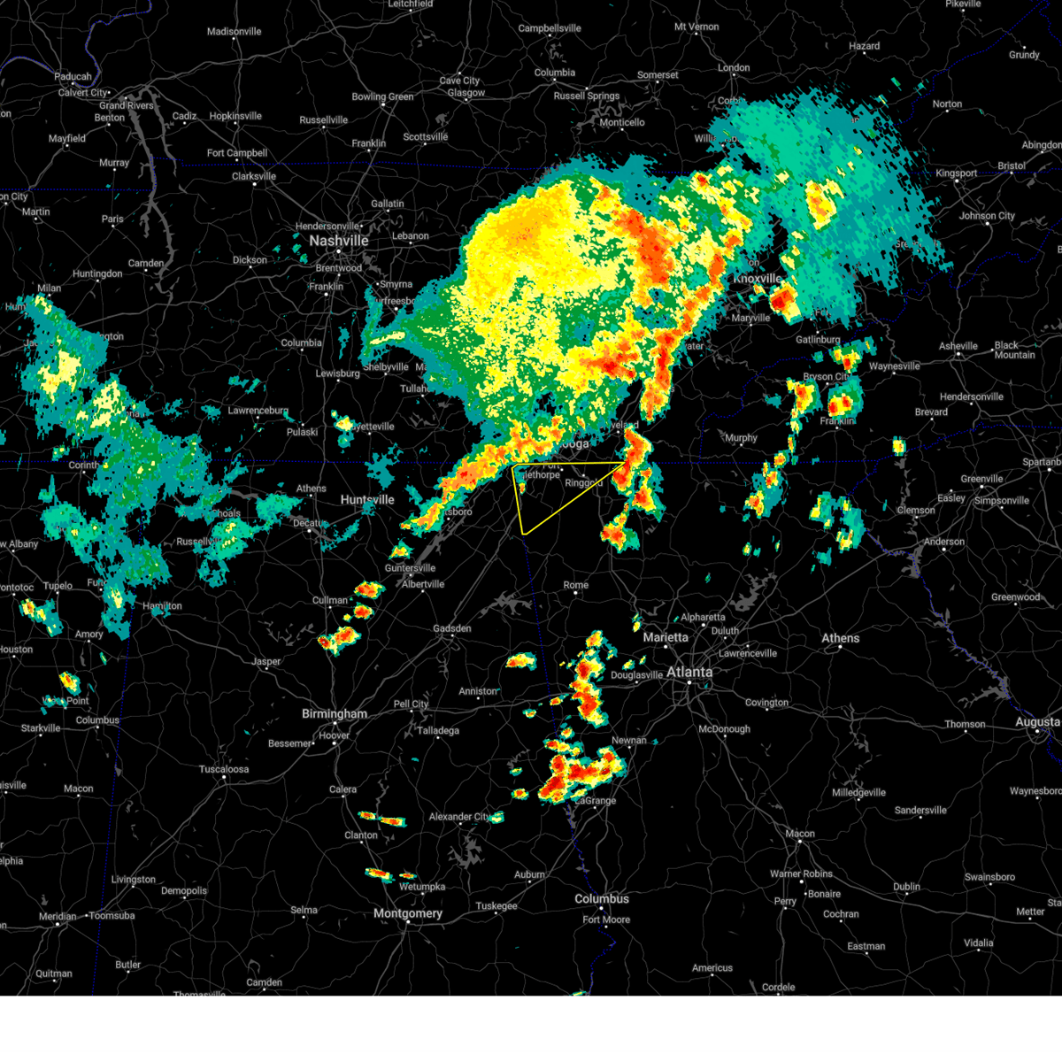 Interactive Hail Maps Hail Map for Trenton, GA
