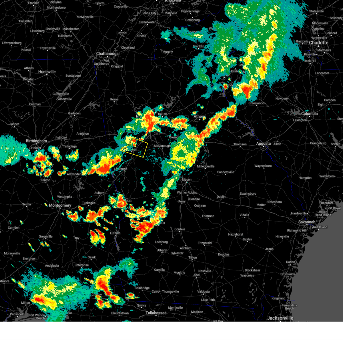 Interactive Hail Maps Hail Map for Fairburn, GA