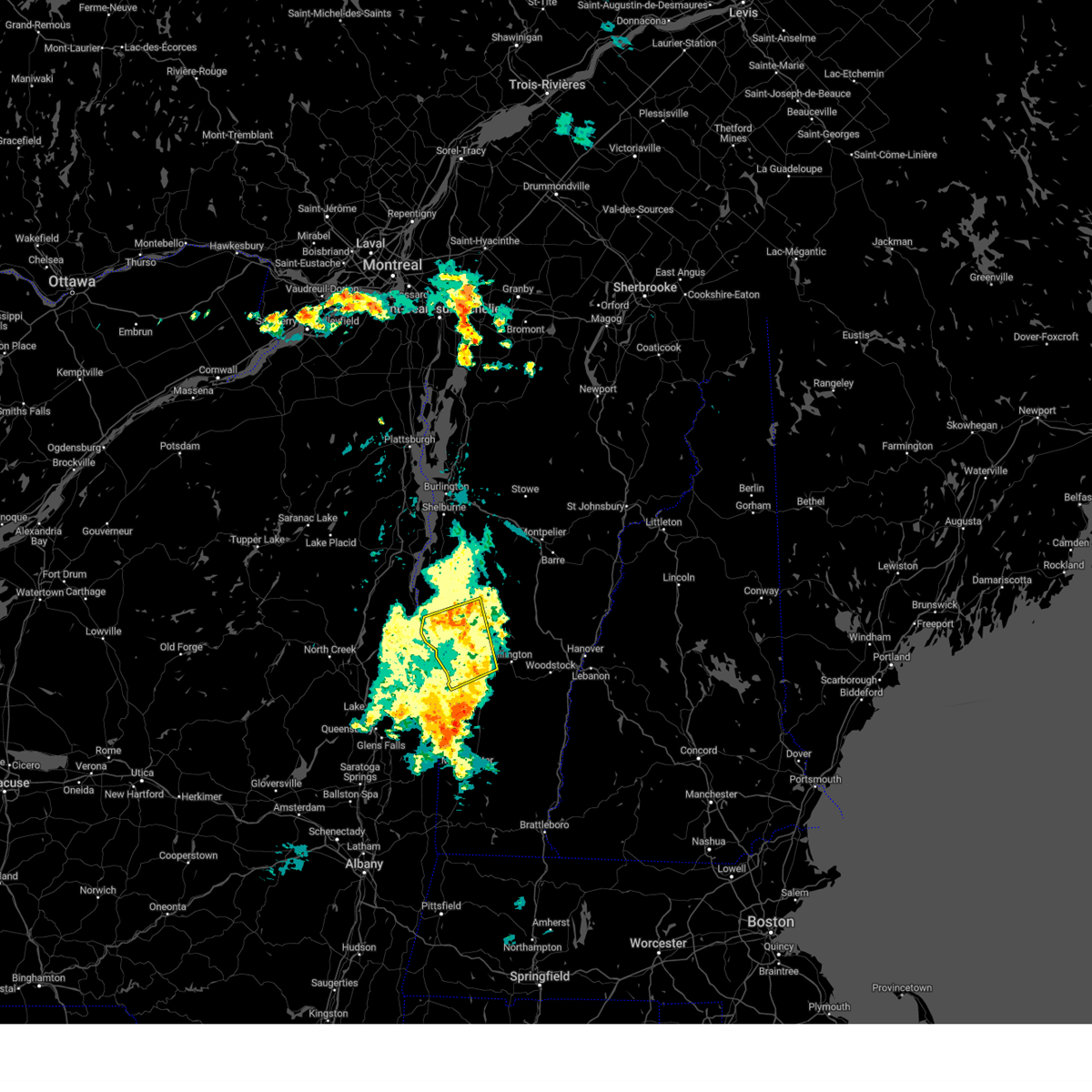 Interactive Hail Maps Hail Map for Pittsford, VT