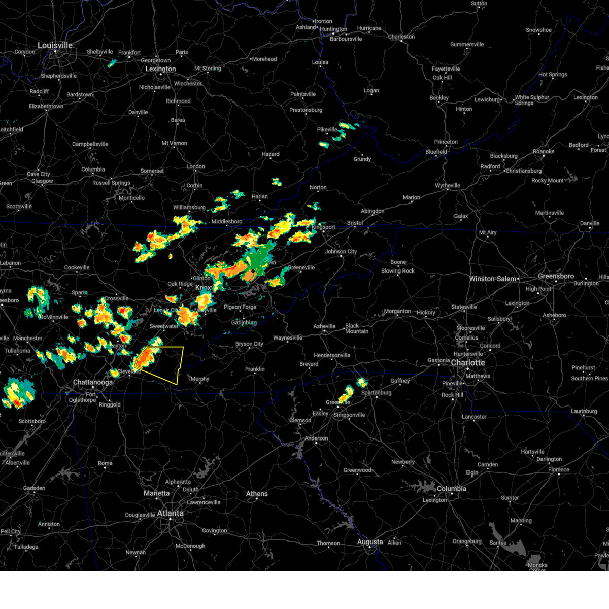 Interactive Hail Maps Hail Map for Etowah, TN