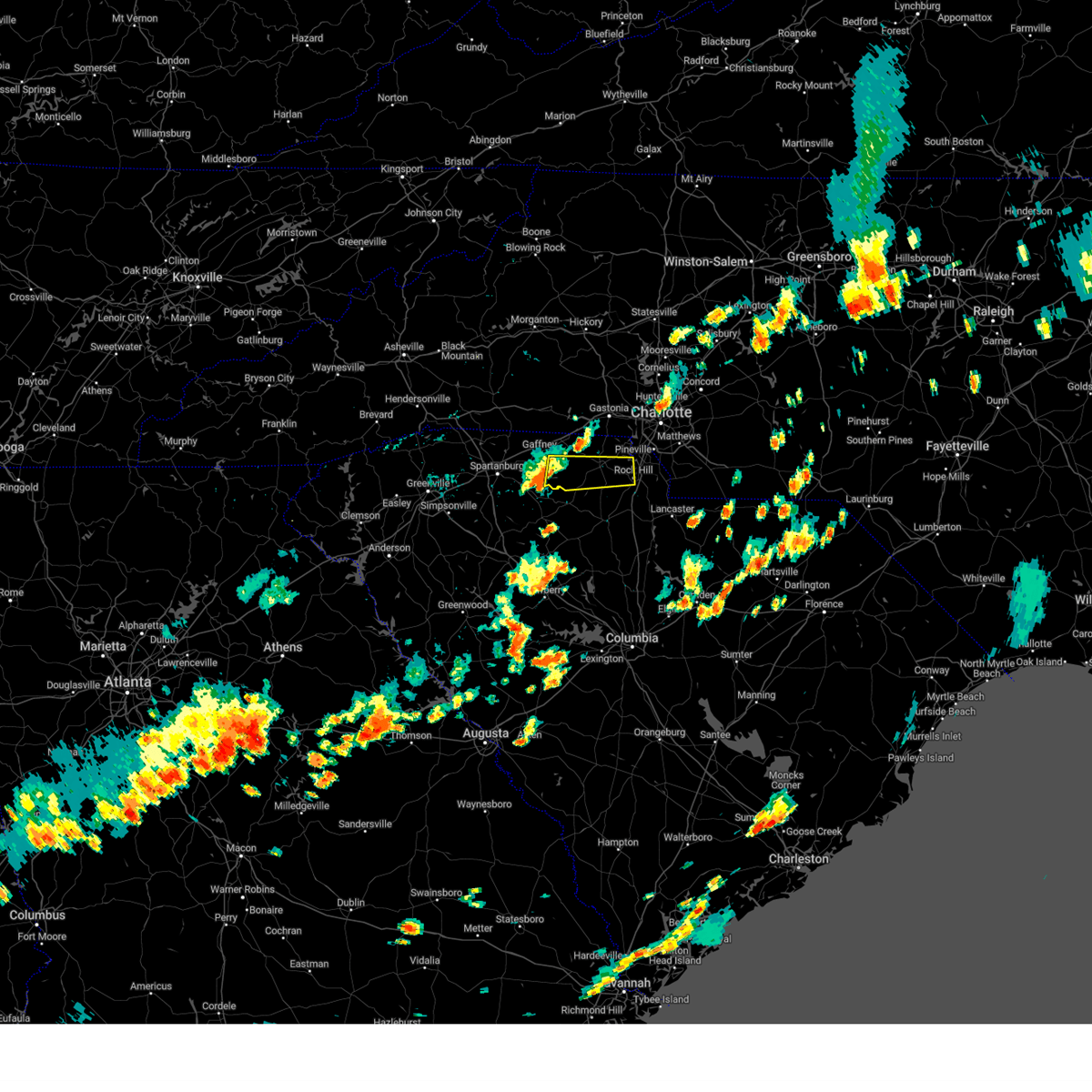 Interactive Hail Maps Hail Map for Rock Hill, SC