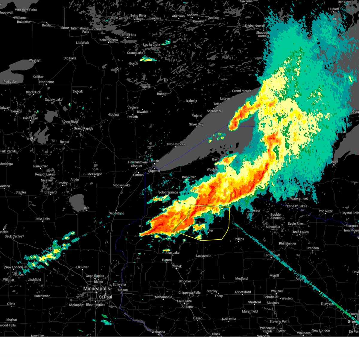 Interactive Hail Maps Hail Map for Couderay, WI