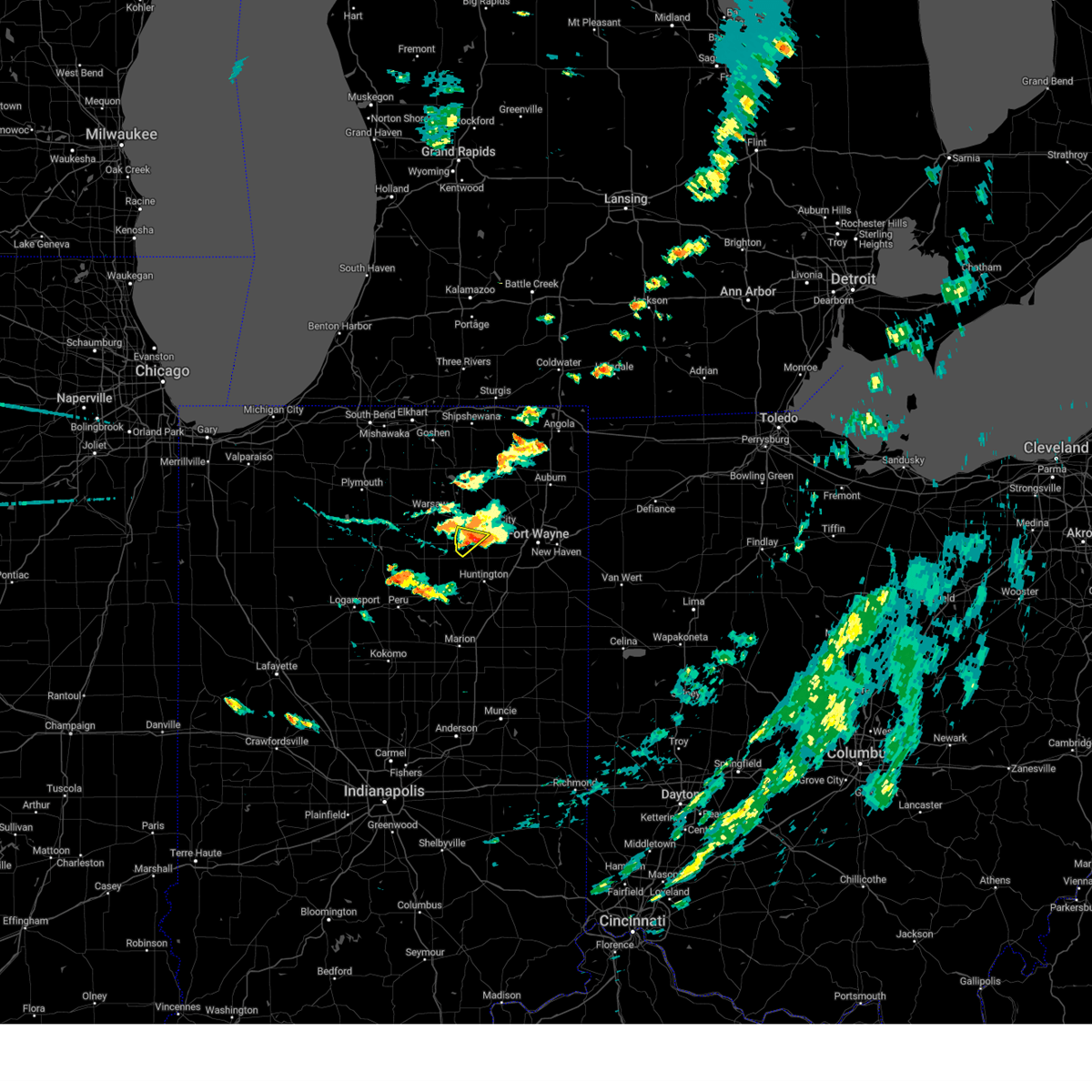 Interactive Hail Maps Hail Map for South Whitley, IN