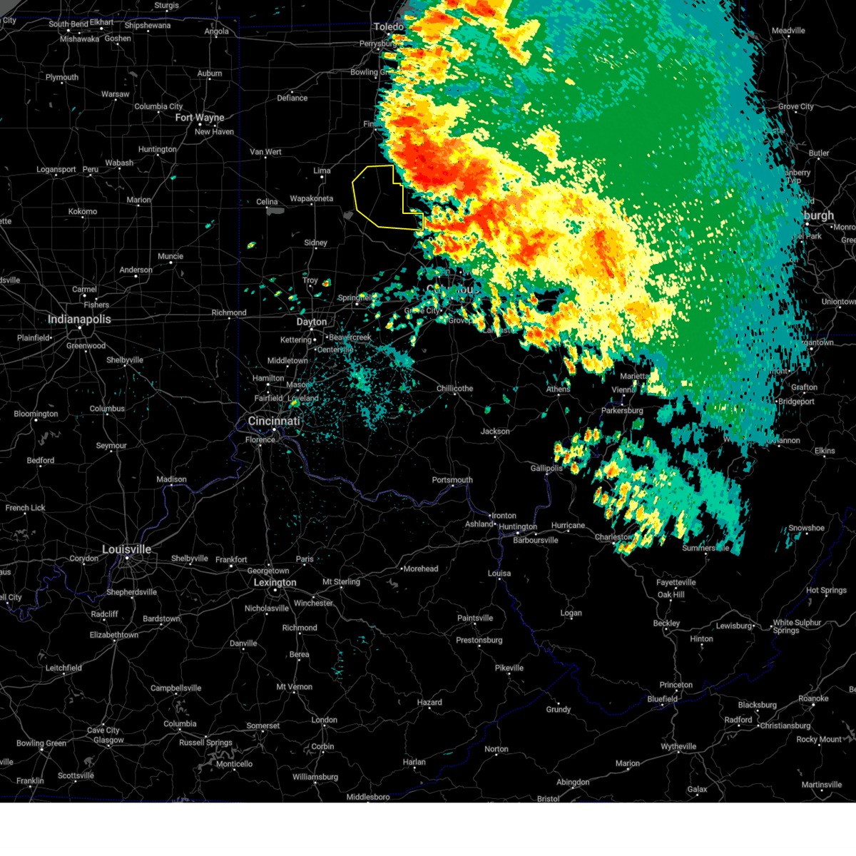 Interactive Hail Maps Hail Map for Kenton, OH
