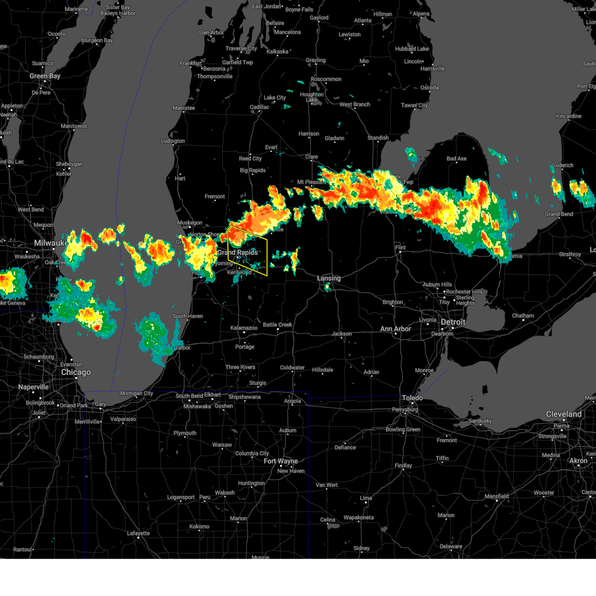 Interactive Hail Maps Hail Map for Grand Rapids, MI