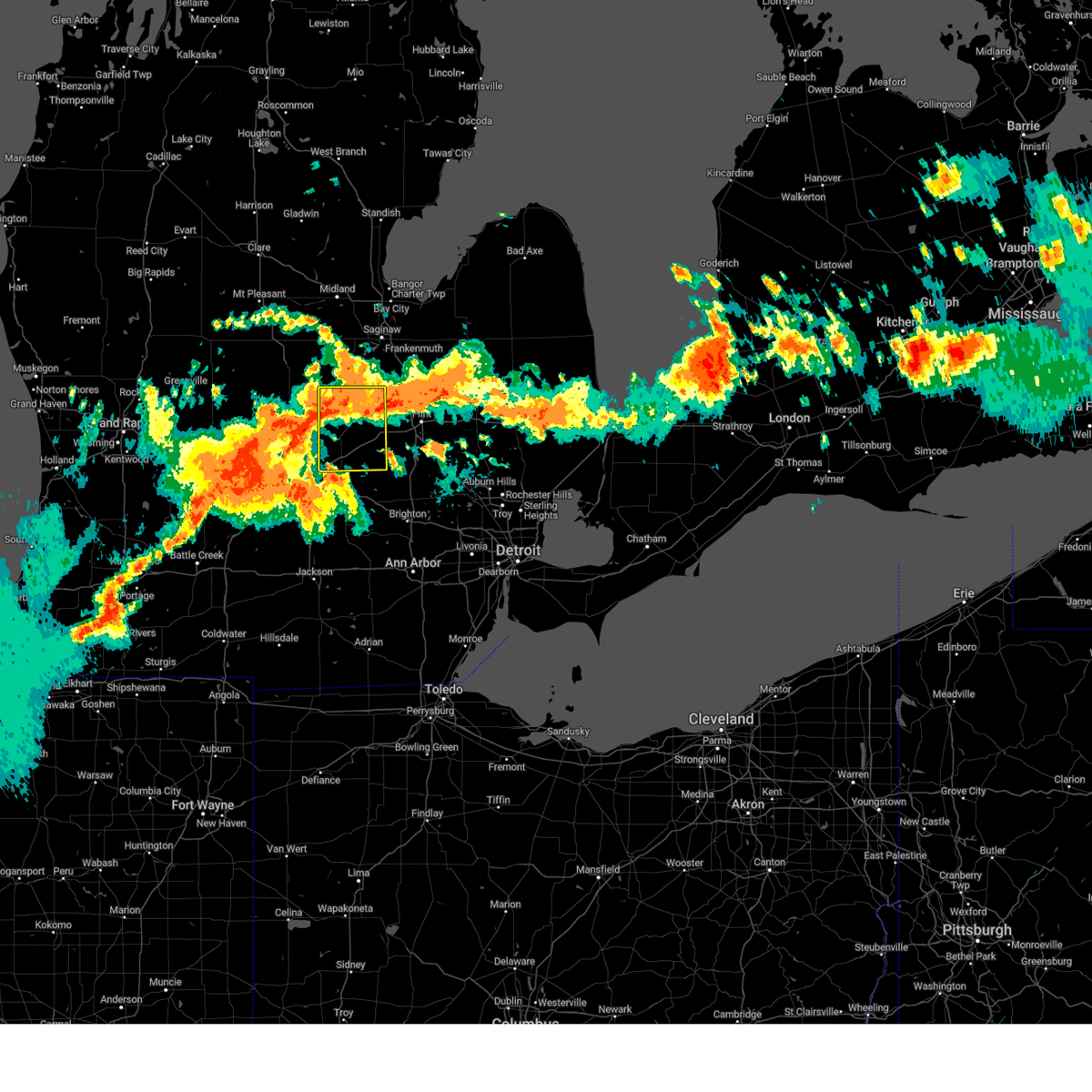 Interactive Hail Maps Hail Map for Oakley, MI