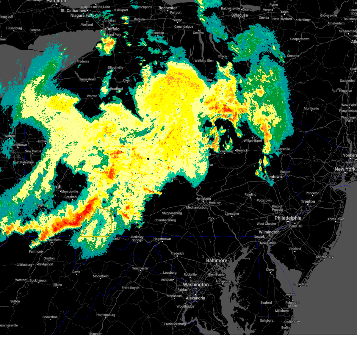 Interactive Hail Maps Hail Map for Shanksville, PA