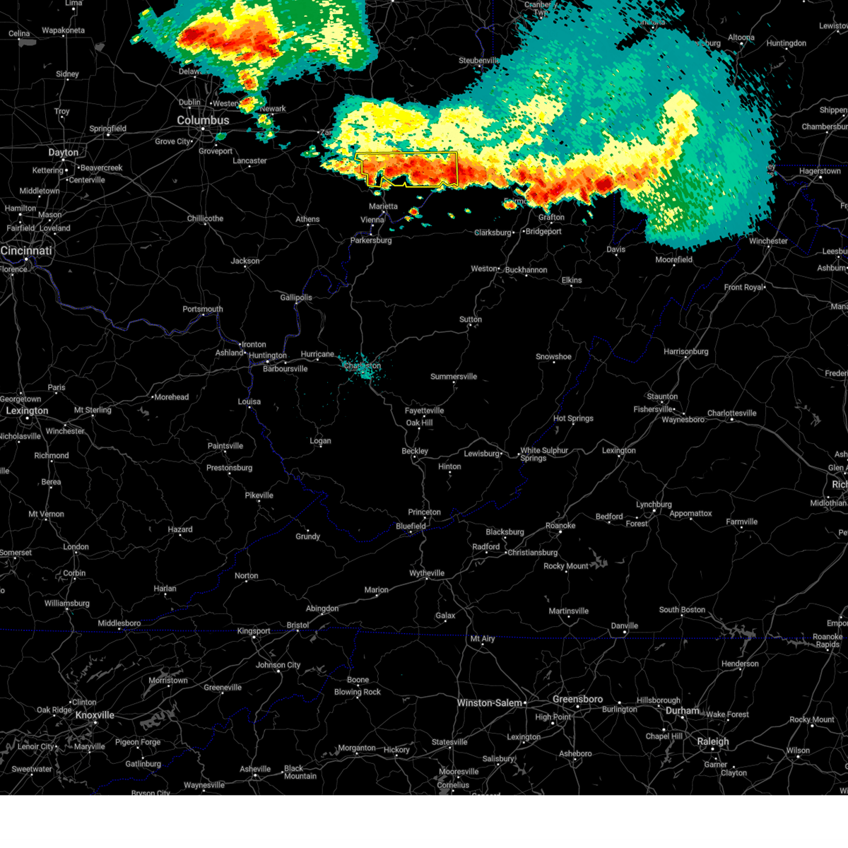 Interactive Hail Maps Hail Map for Caldwell, OH