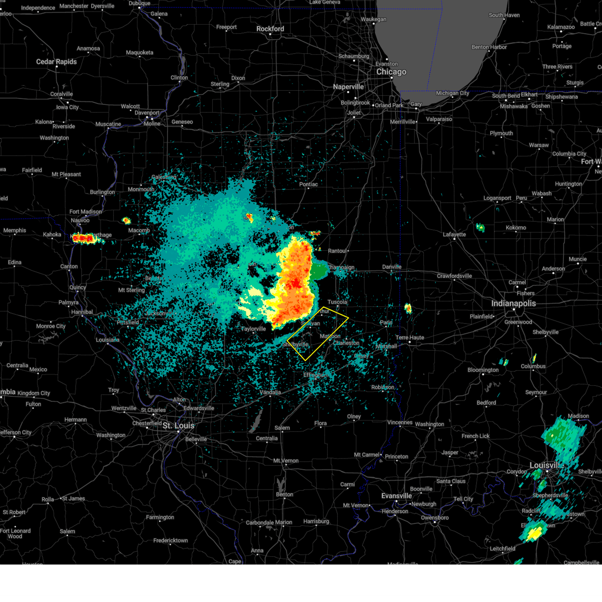 Interactive Hail Maps Hail Map for Sullivan, IL