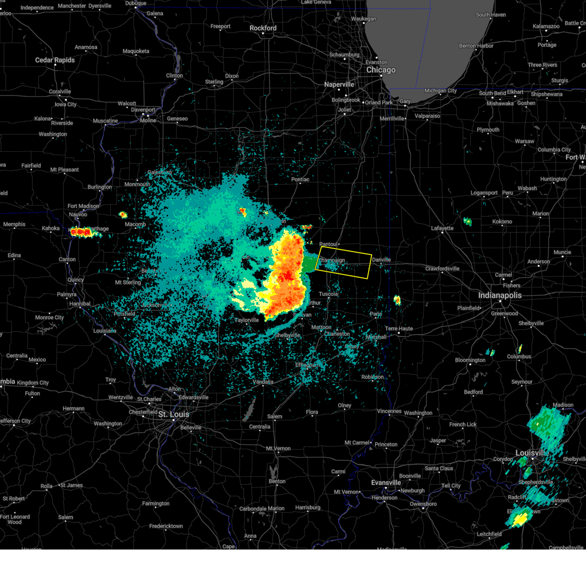 Interactive Hail Maps Hail Map for Champaign, IL